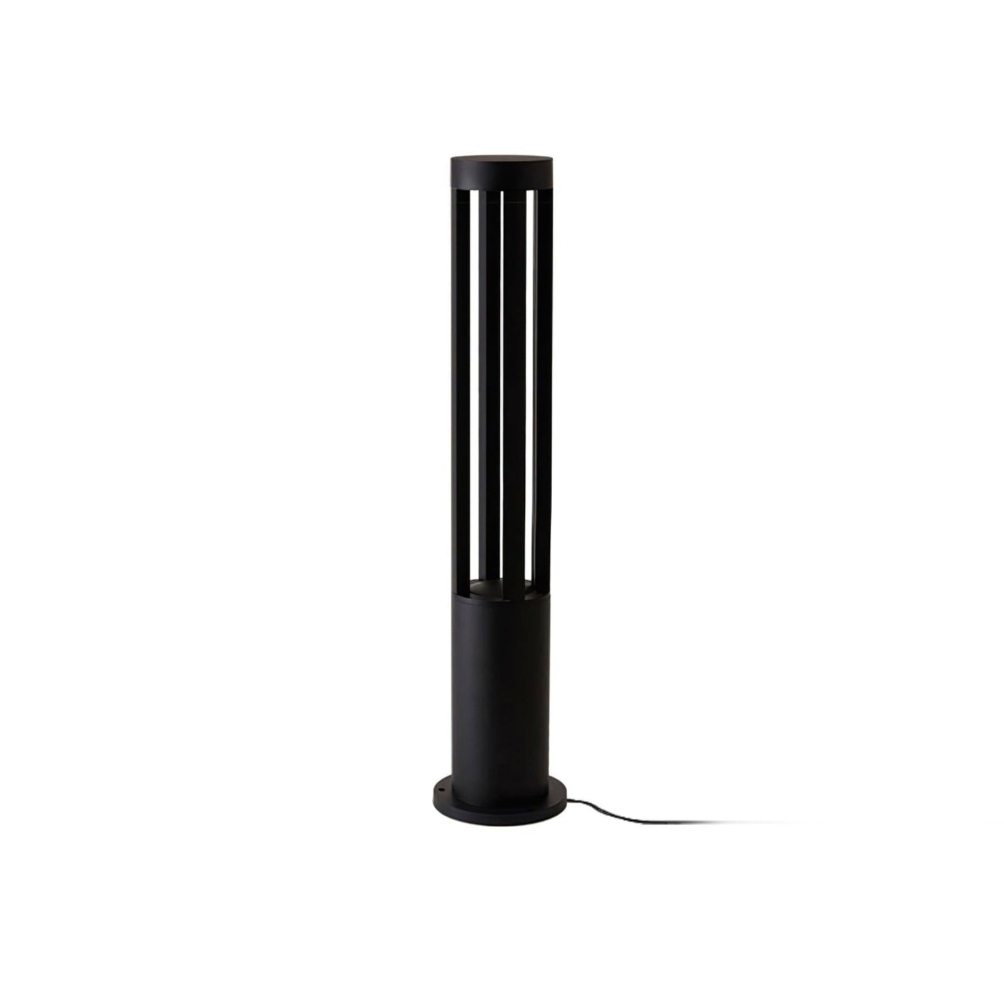 Black Cylindrical Garden Outdoor Light LED Waterproof 40cm