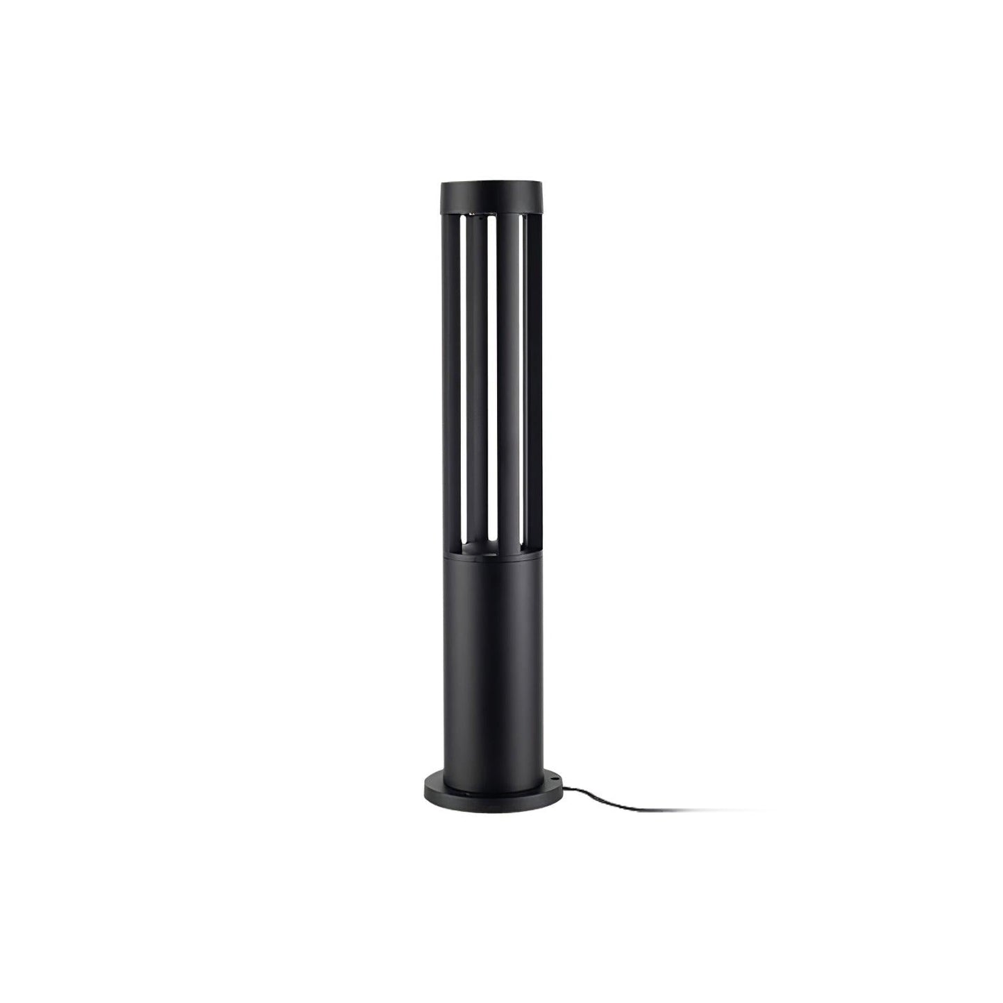 Black Cylindrical Garden Outdoor Light LED Waterproof 40cm