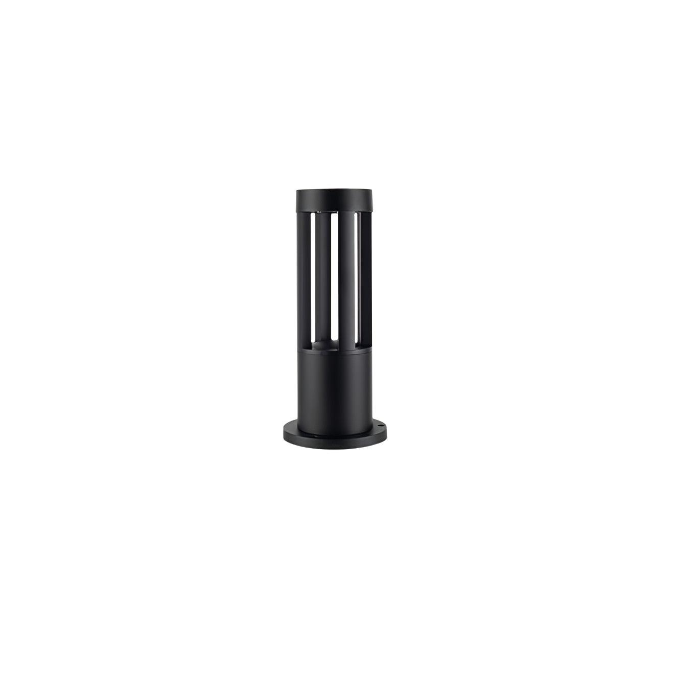 Black Cylindrical Garden Outdoor Light LED Waterproof 40cm