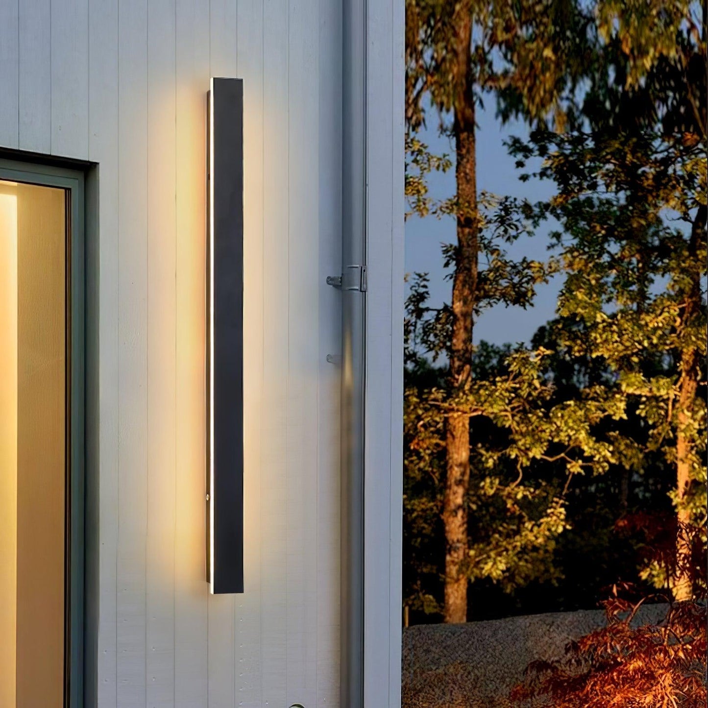 Long Strip Solar Outdoor Sconce LED Waterproof Wall Light