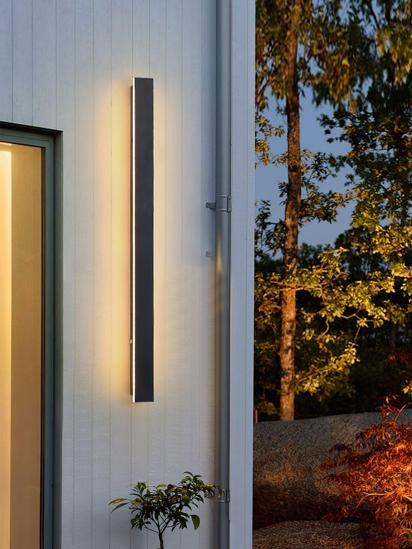Long Strip Solar Outdoor Sconce LED Waterproof Wall Light