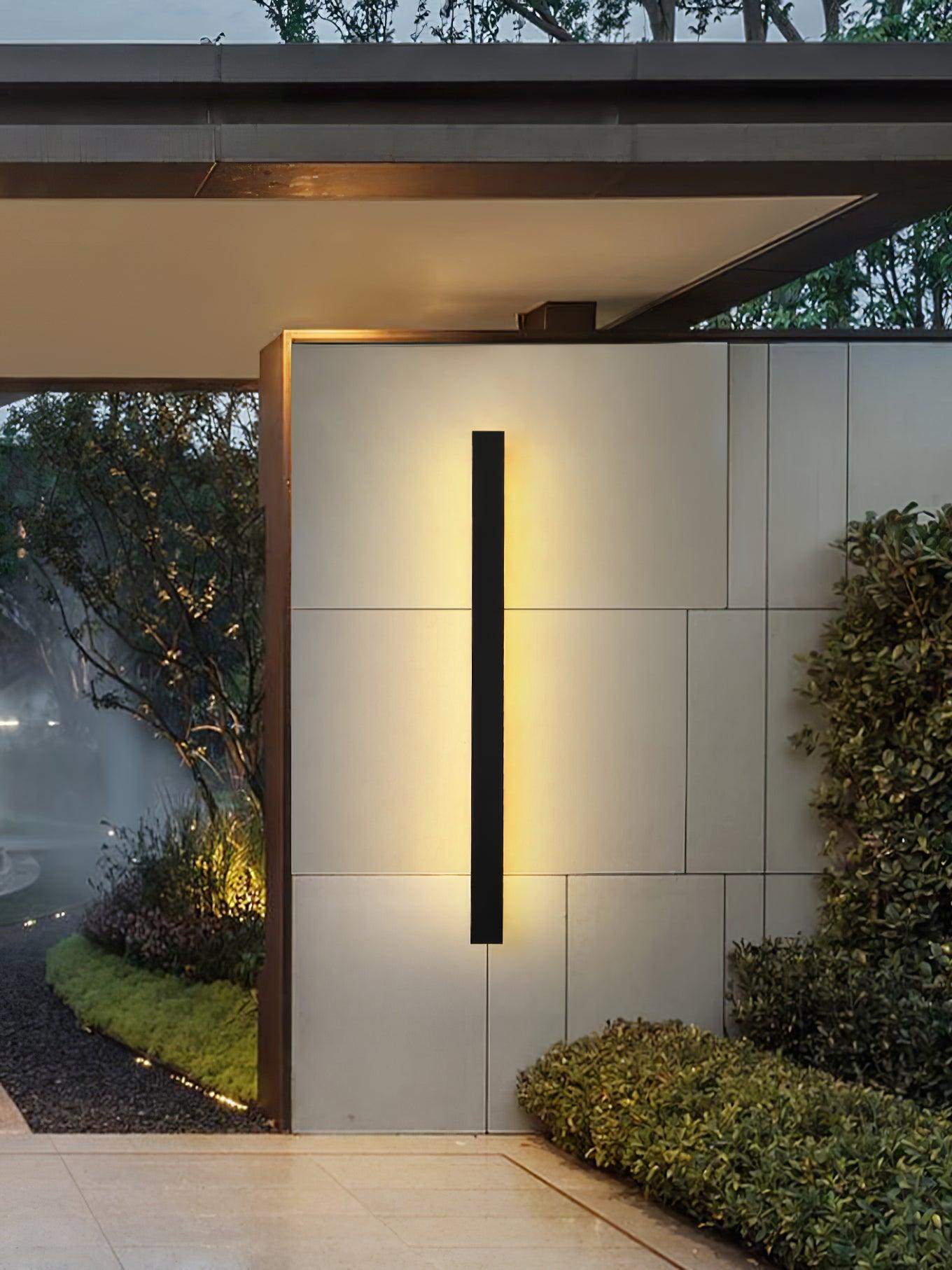 Long Strip Solar Outdoor Sconce LED Waterproof Wall Light