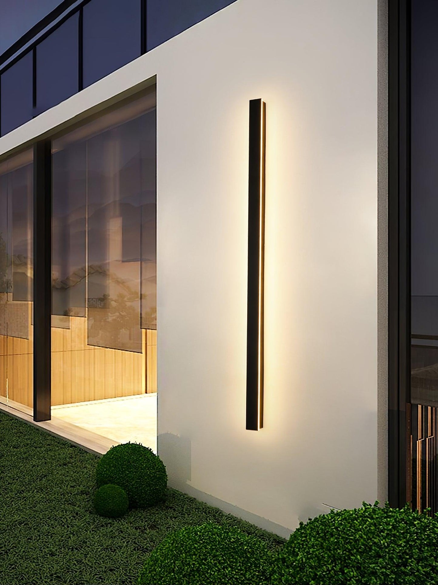 Long Strip Solar Outdoor Sconce LED Waterproof Wall Light