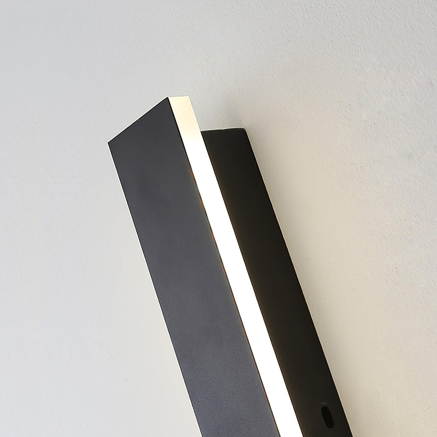 Long Strip Solar Outdoor Sconce LED Waterproof Wall Light