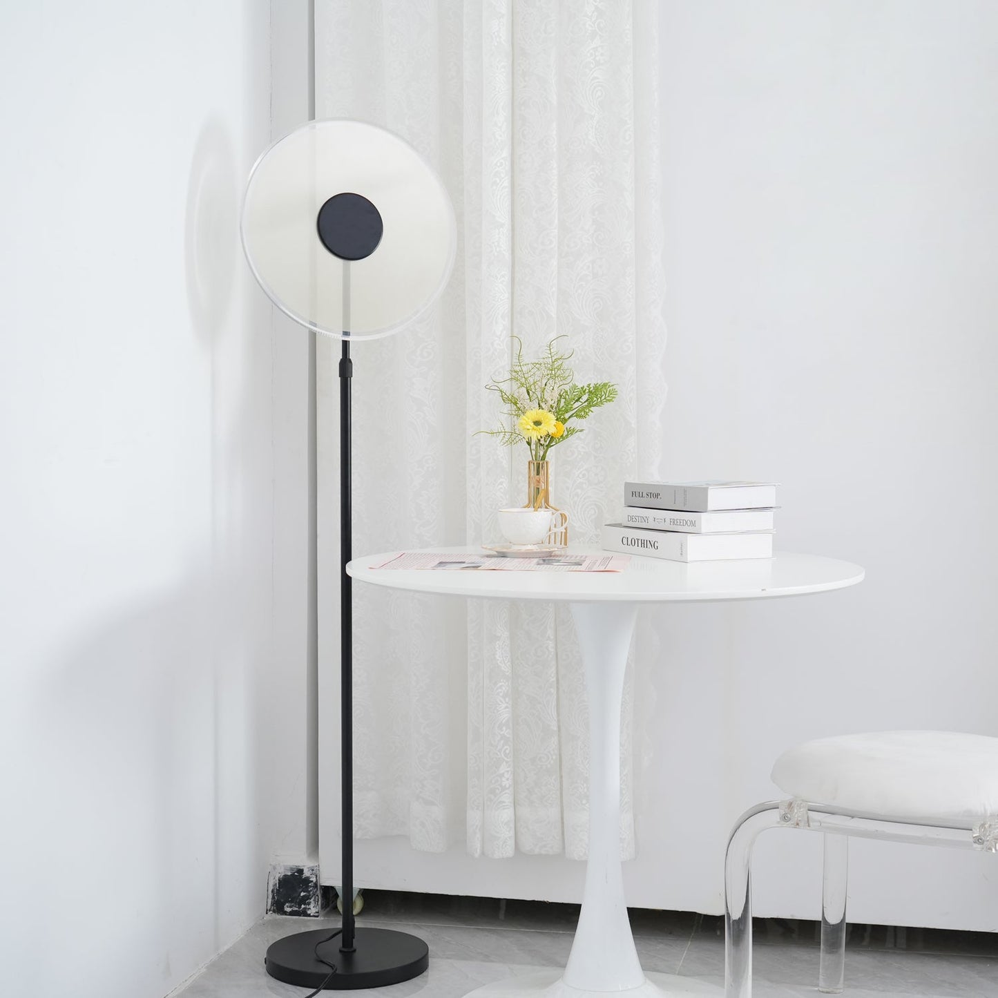 Luxora Floor Lamp - LED Indoor Lighting, Elegant Gold Design