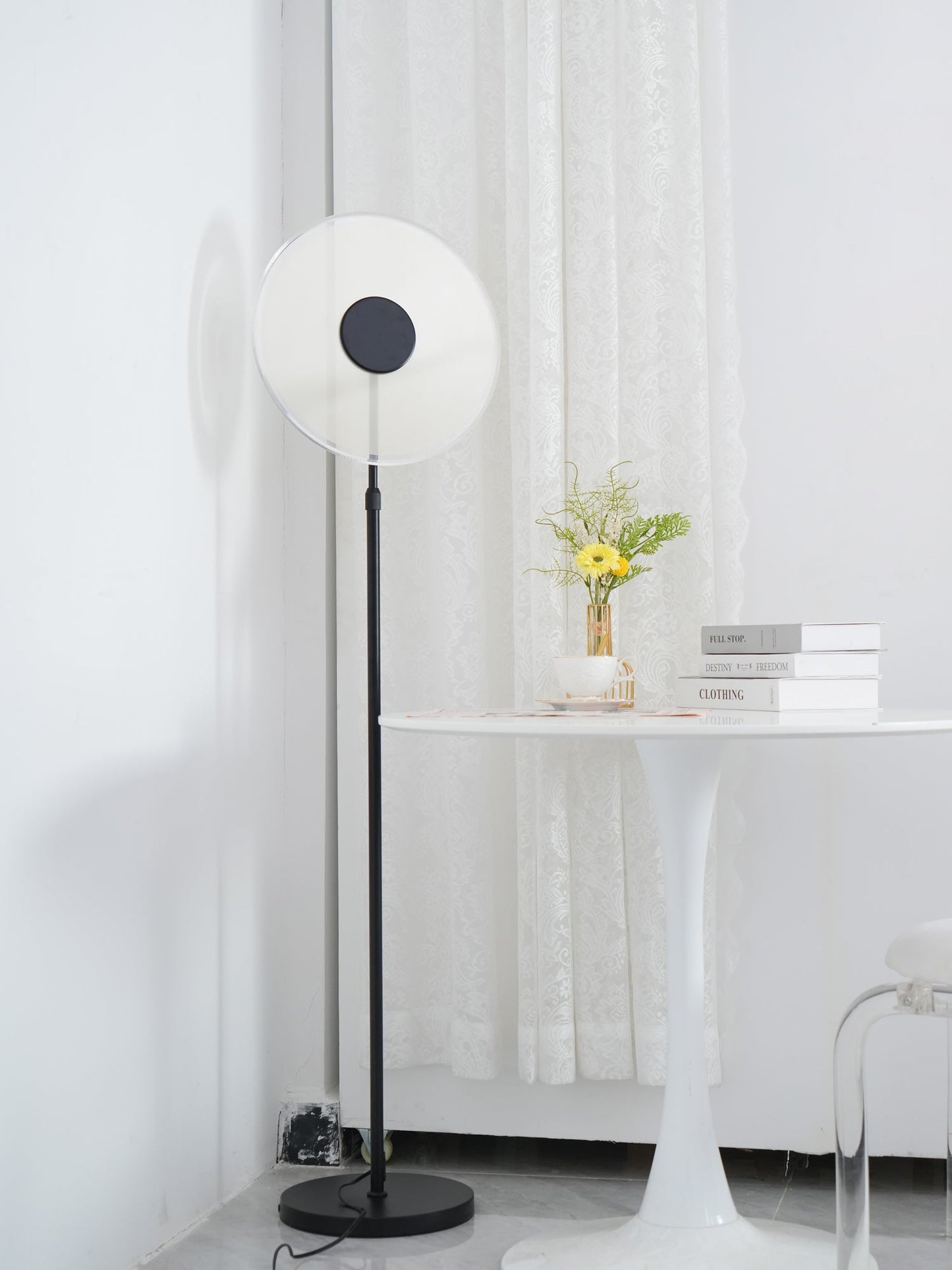 Luxora Floor Lamp - LED Indoor Lighting, Elegant Gold Design