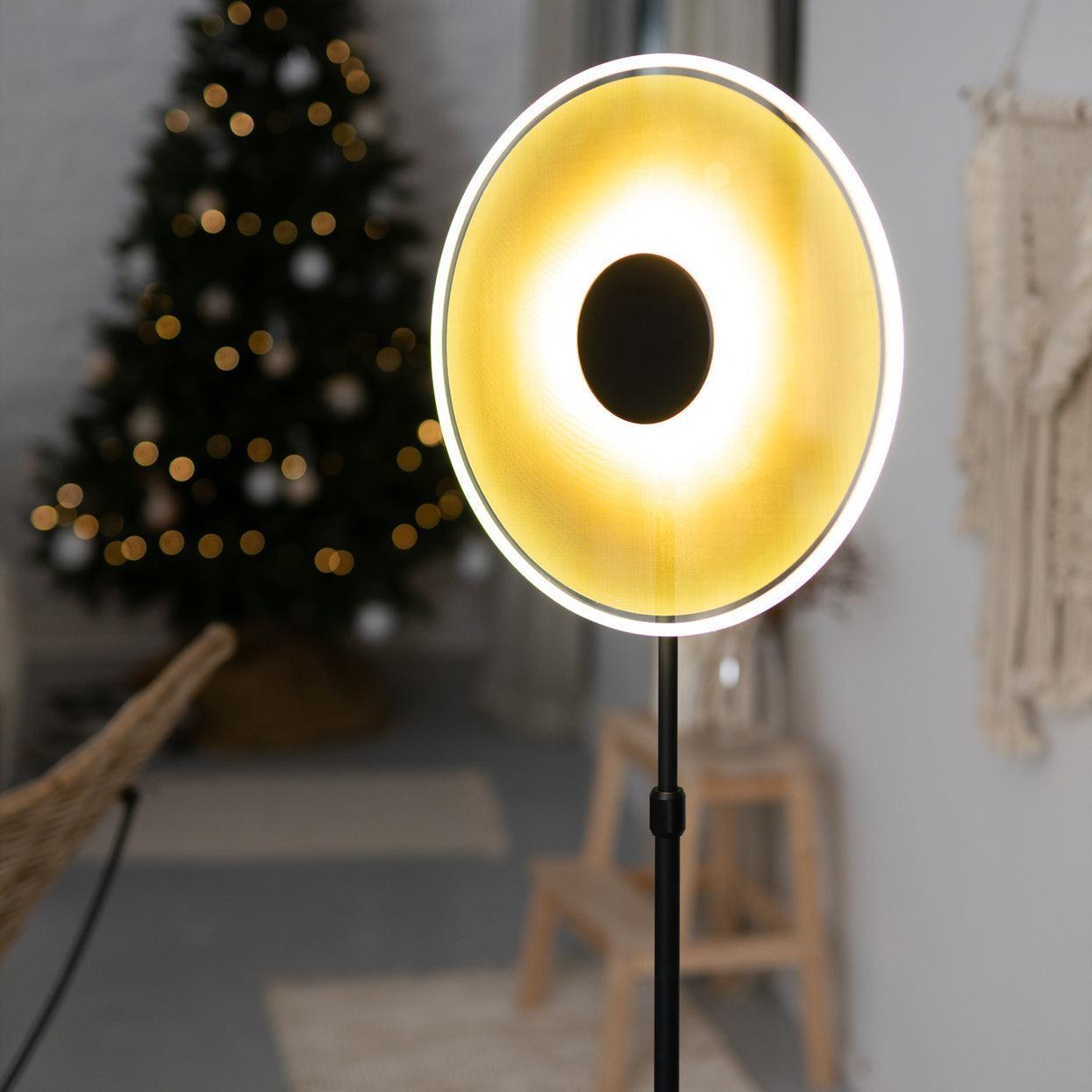 Luxora Floor Lamp - LED Indoor Lighting, Elegant Gold Design