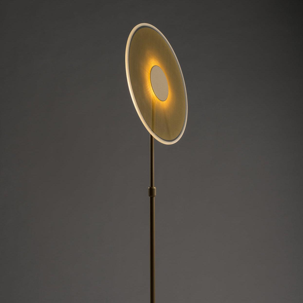 Luxora Floor Lamp - LED Indoor Lighting, Elegant Gold Design