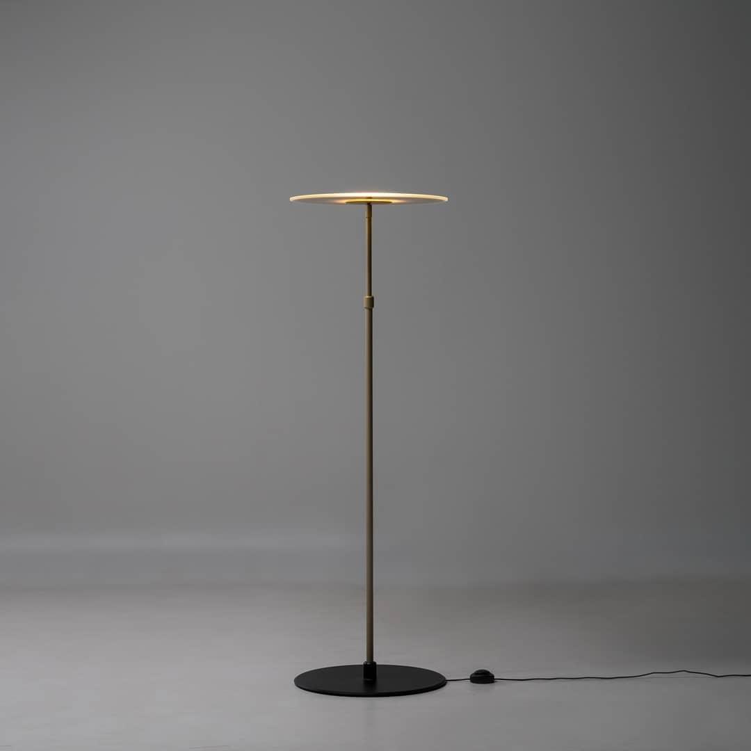 Luxora Floor Lamp - LED Indoor Lighting, Elegant Gold Design