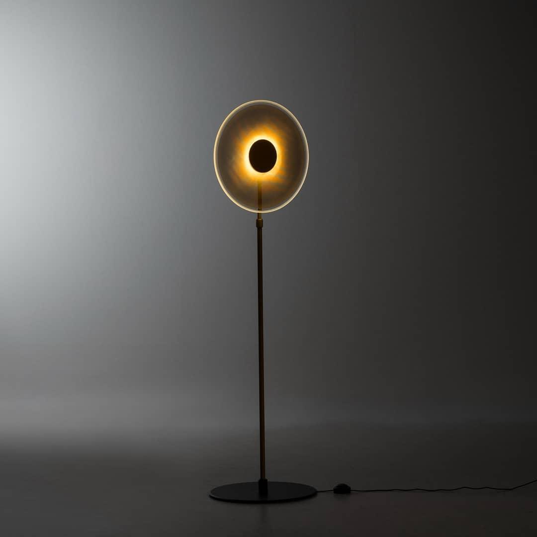 Luxora Floor Lamp - LED Indoor Lighting, Elegant Gold Design