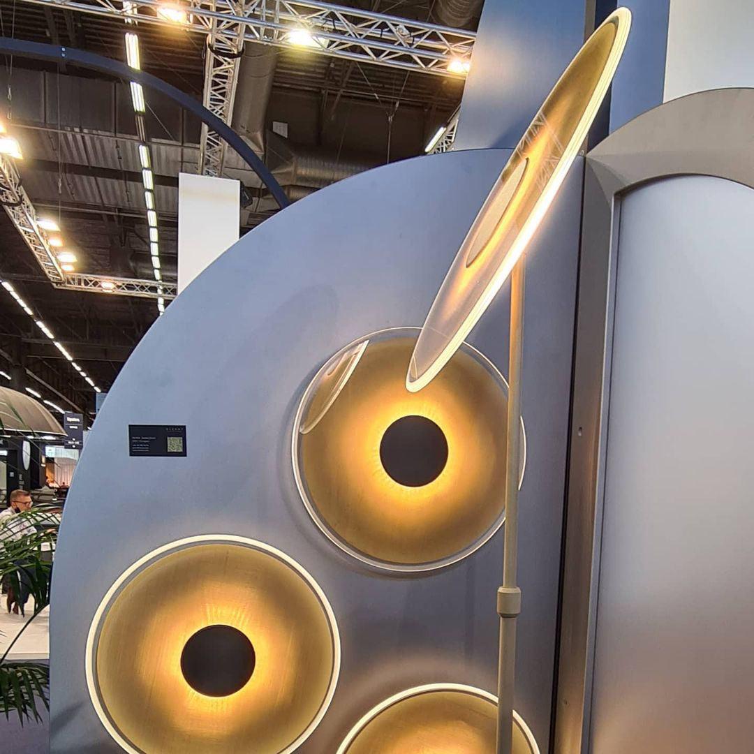 Luxora Floor Lamp - LED Indoor Lighting, Elegant Gold Design