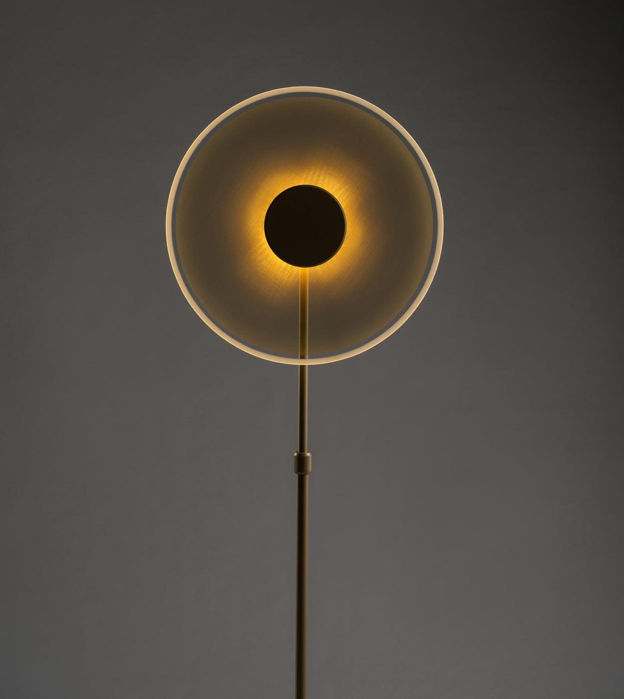 Luxora Floor Lamp - LED Indoor Lighting, Elegant Gold Design