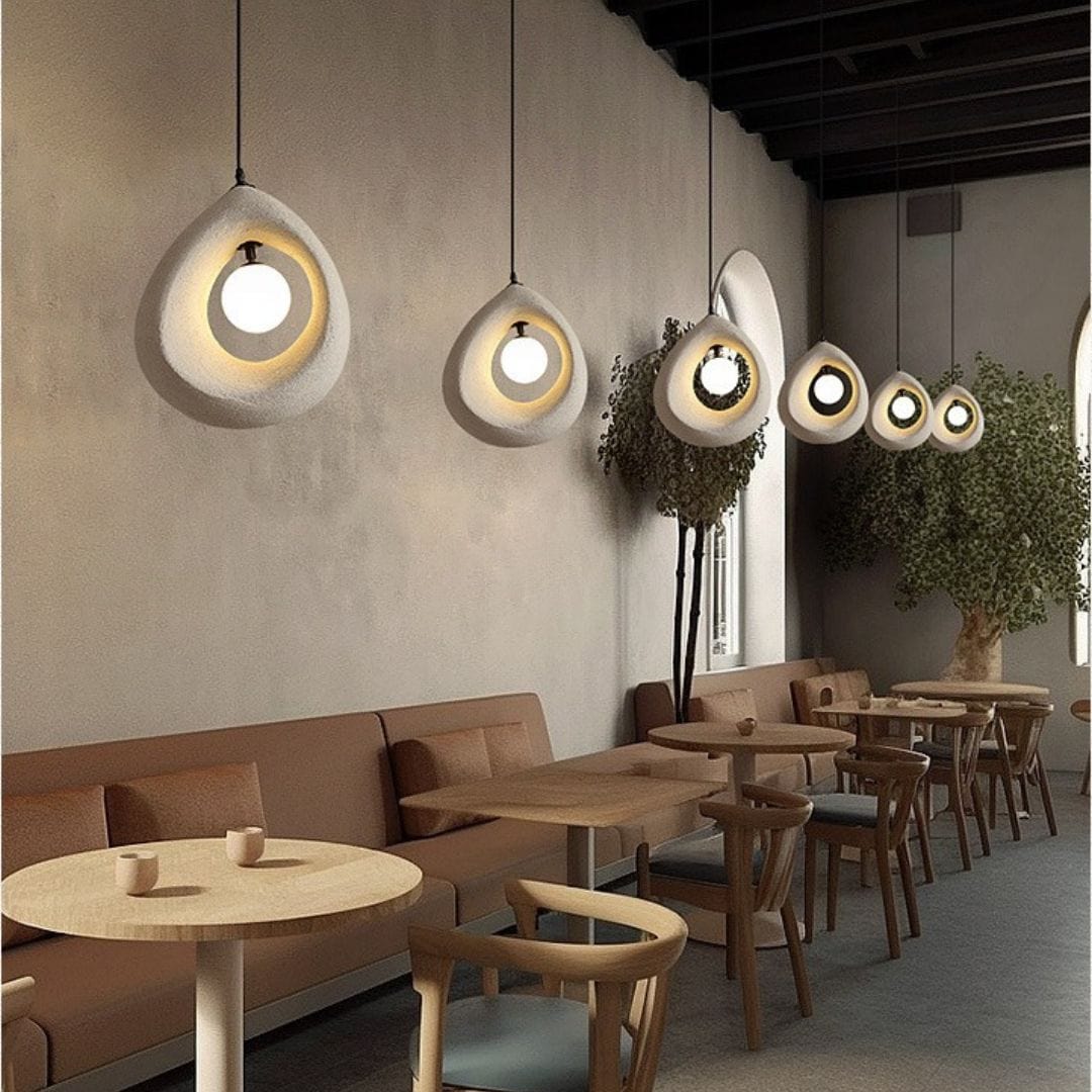 Wabi Sabi Circular Luxury Pendant Light - LED Modern Design