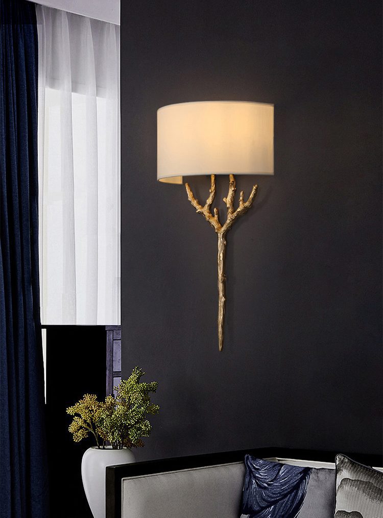 Brass Branch Wall Lamp - Elegant LED Indoor Lighting Fixture