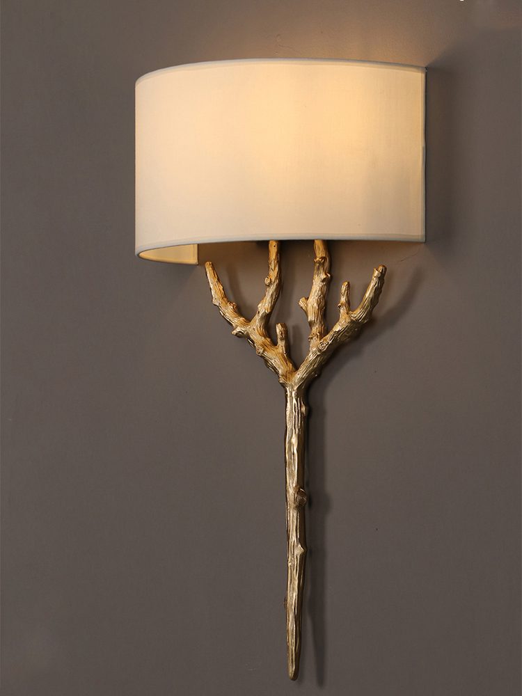 Brass Branch Wall Lamp - Elegant LED Indoor Lighting Fixture