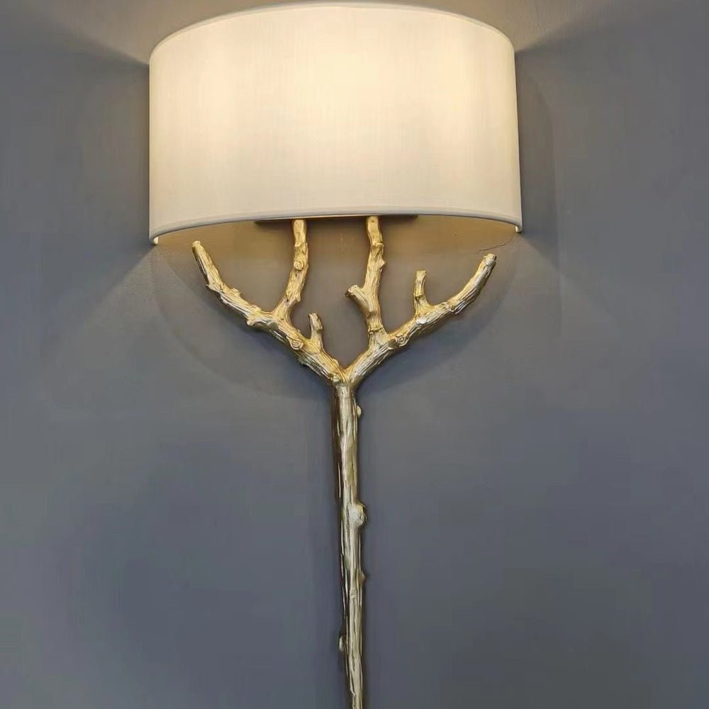Brass Branch Wall Lamp - Elegant LED Indoor Lighting Fixture