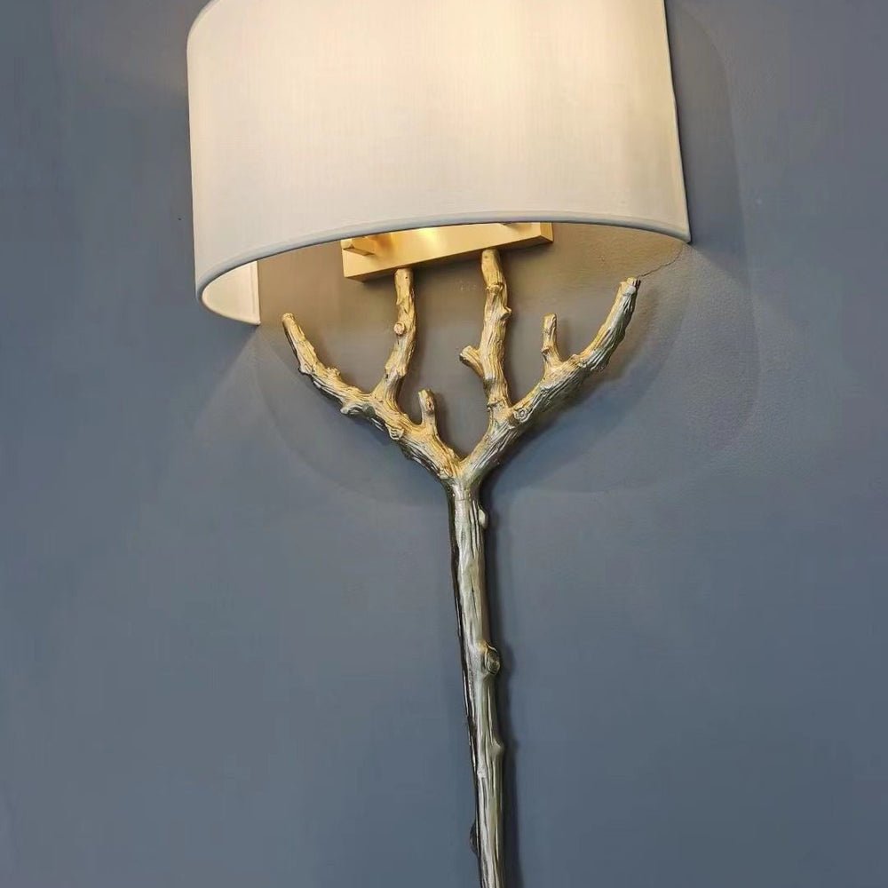 Brass Branch Wall Lamp - Elegant LED Indoor Lighting Fixture