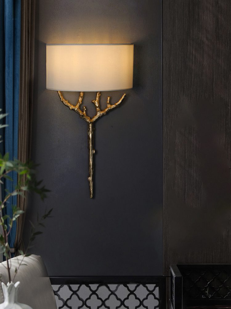 Brass Branch Wall Lamp - Elegant LED Indoor Lighting Fixture