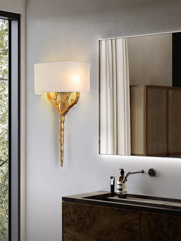 Brass Branch Wall Lamp - Elegant LED Indoor Lighting Fixture