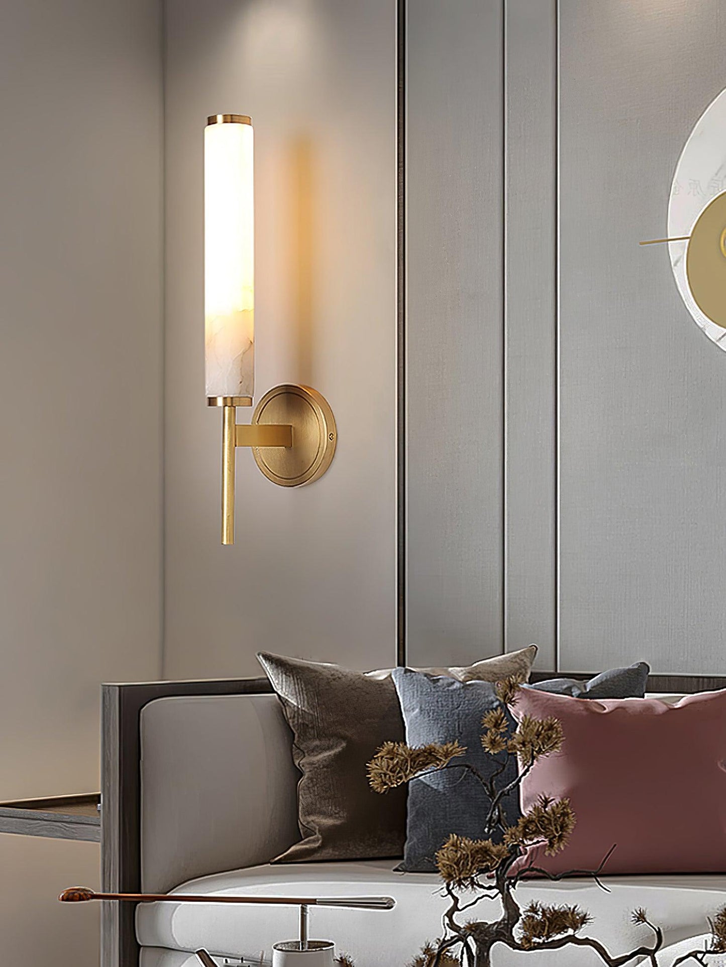 Brindisi Wall Sconce - Antique Brass LED Indoor Lighting