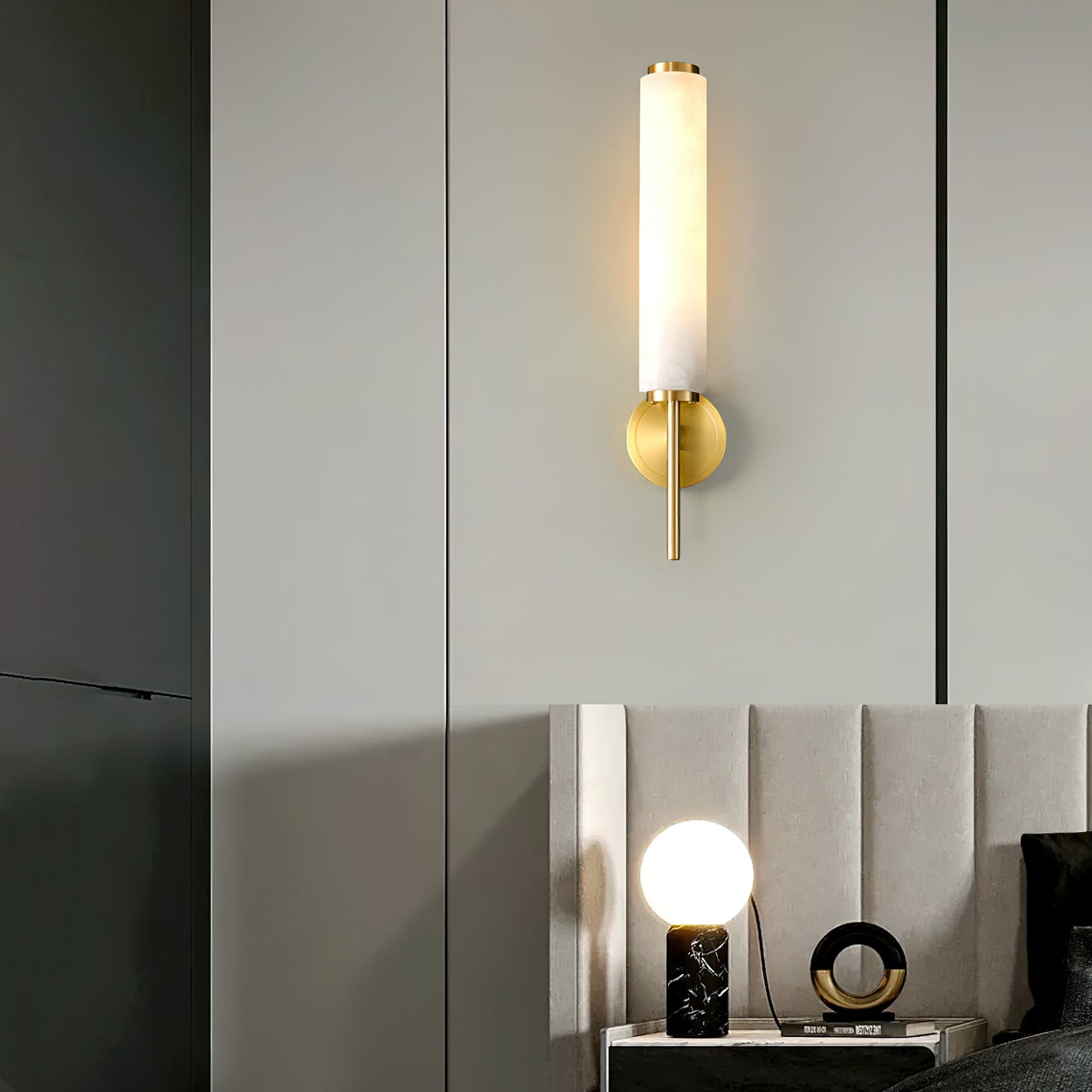 Brindisi Wall Sconce - Antique Brass LED Indoor Lighting