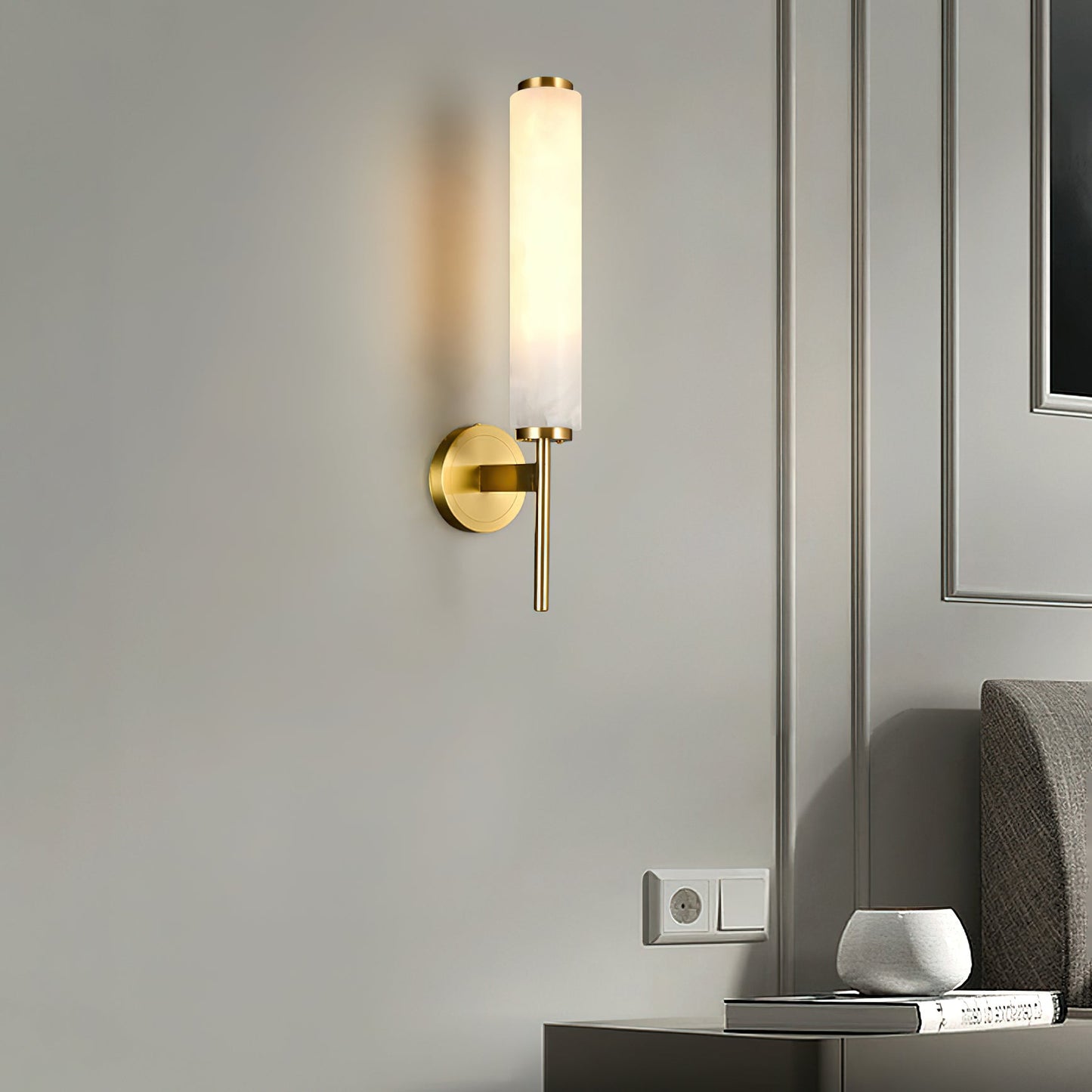 Brindisi Wall Sconce - Antique Brass LED Indoor Lighting