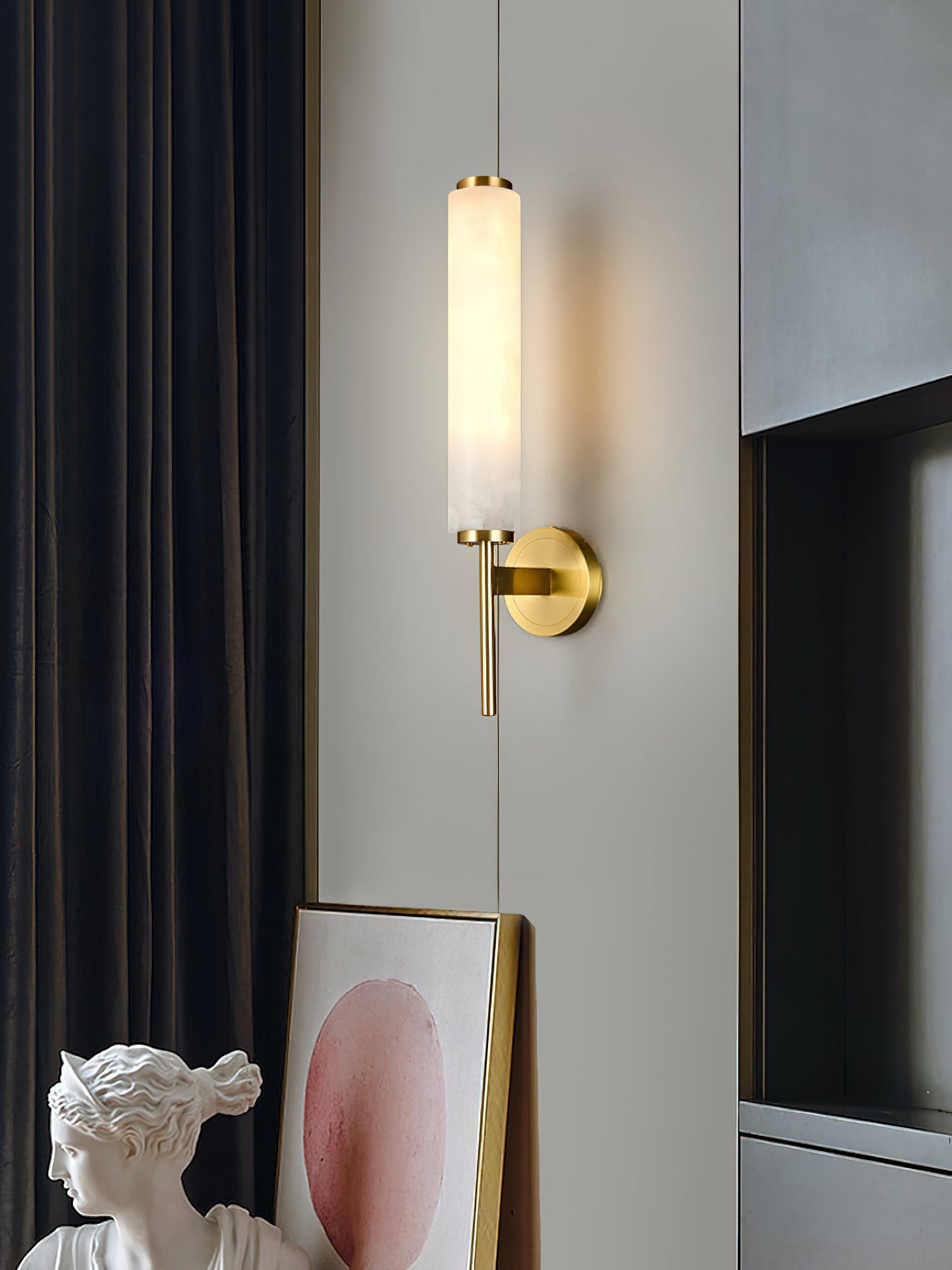 Brindisi Wall Sconce - Antique Brass LED Indoor Lighting