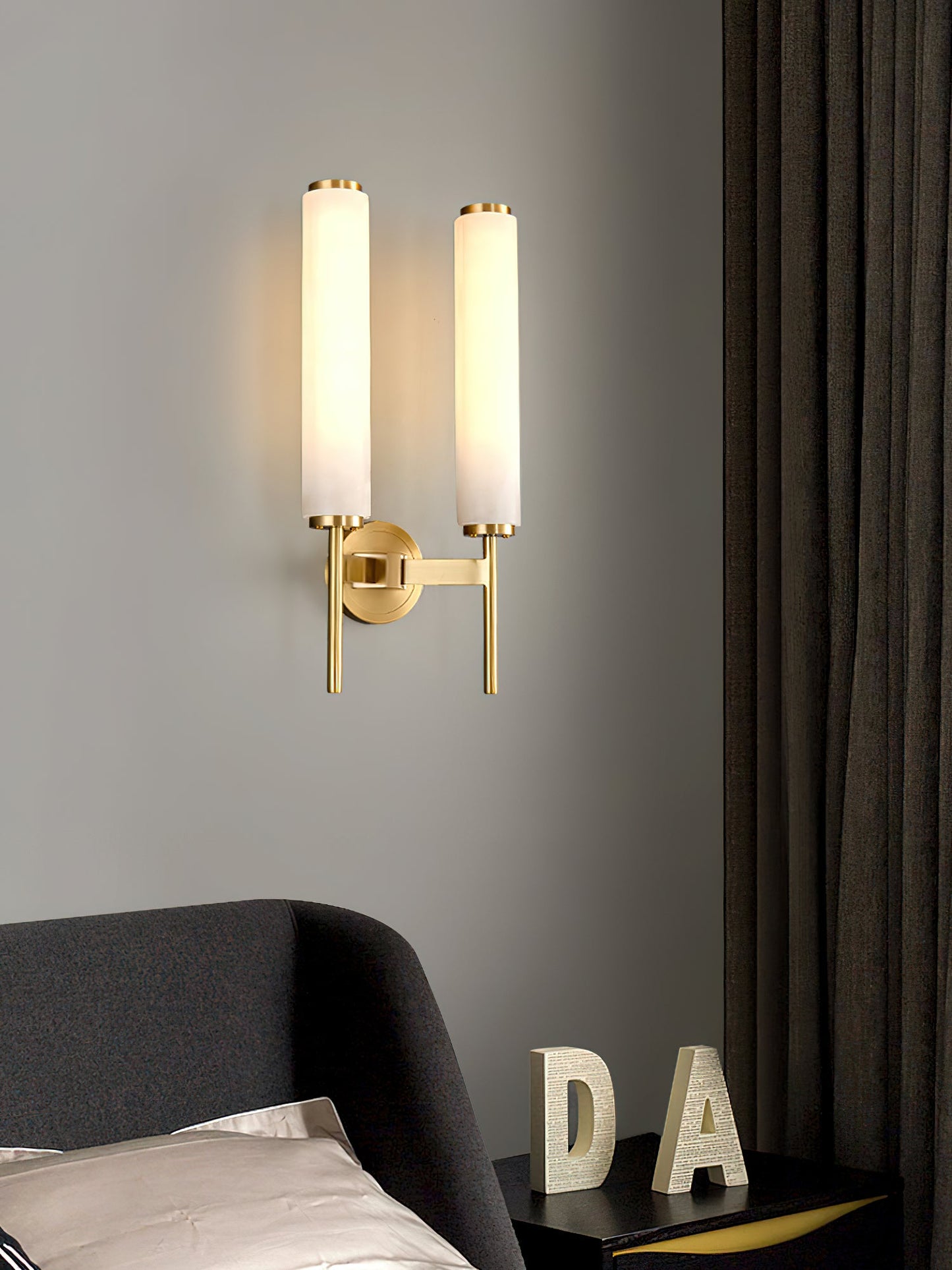 Brindisi Wall Sconce - Antique Brass LED Indoor Lighting