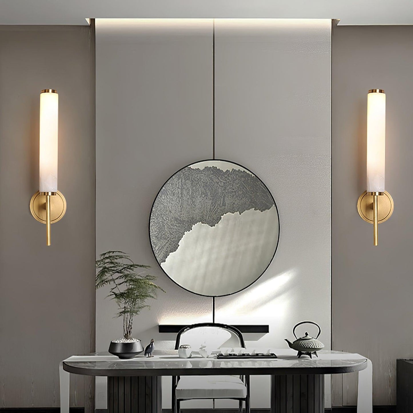 Brindisi Wall Sconce - Antique Brass LED Indoor Lighting