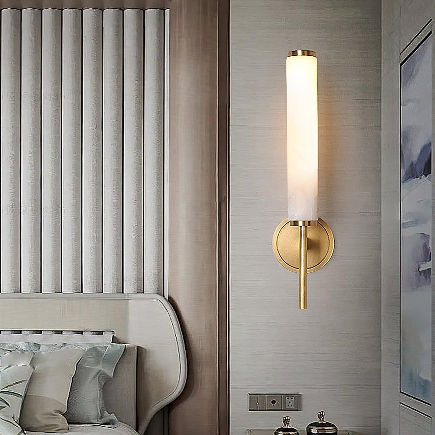 Brindisi Wall Sconce - Antique Brass LED Indoor Lighting