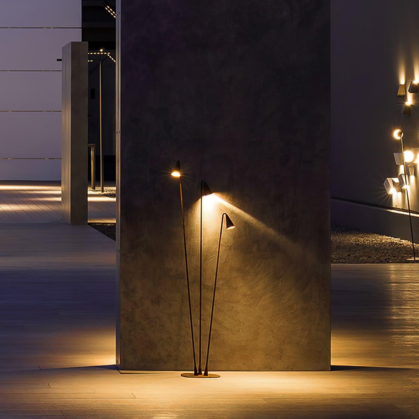 Bellflower Outdoor Floor Lamp - LED Waterproof Garden Light