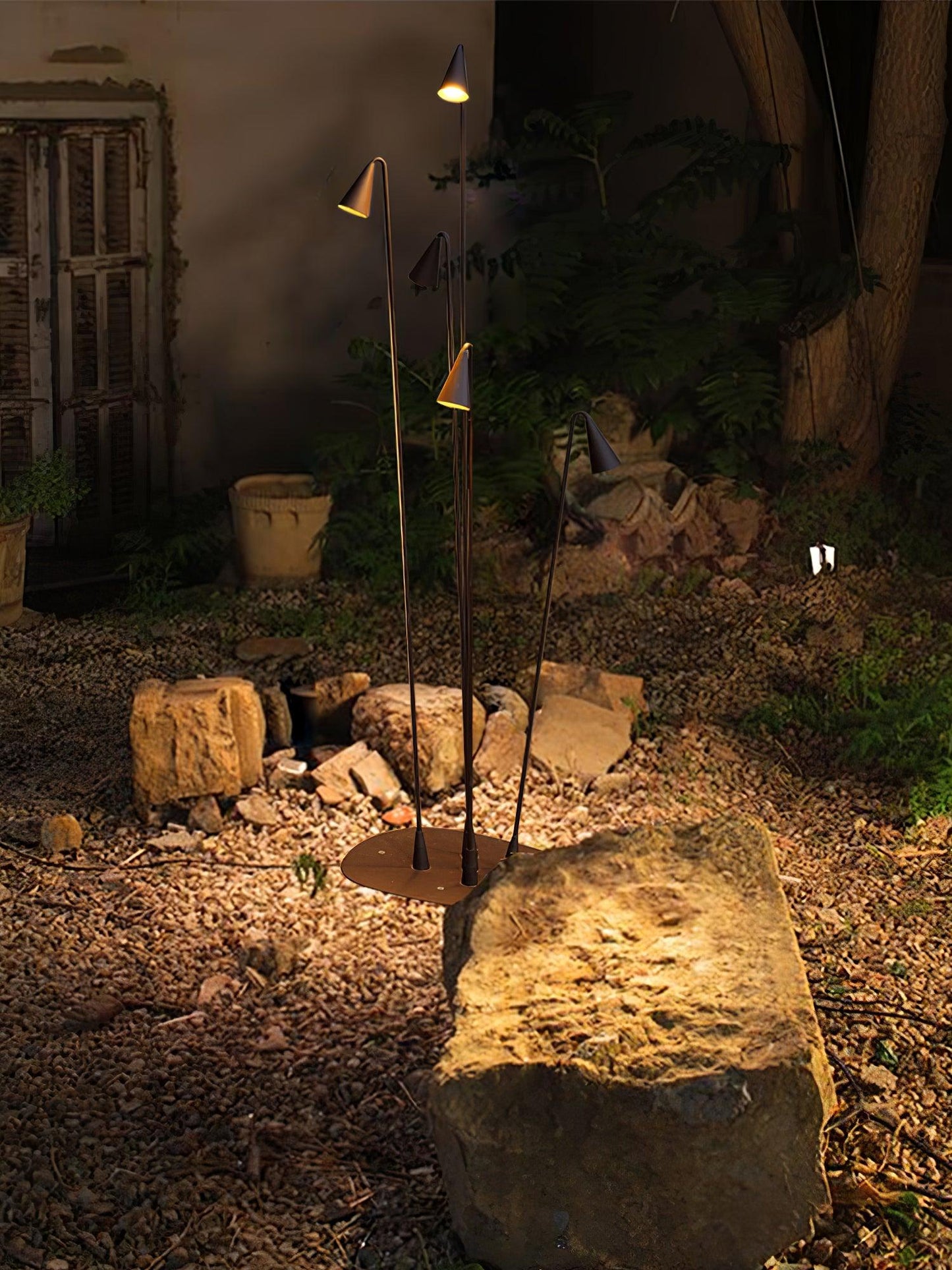 Bellflower Outdoor Floor Lamp - LED Waterproof Garden Light