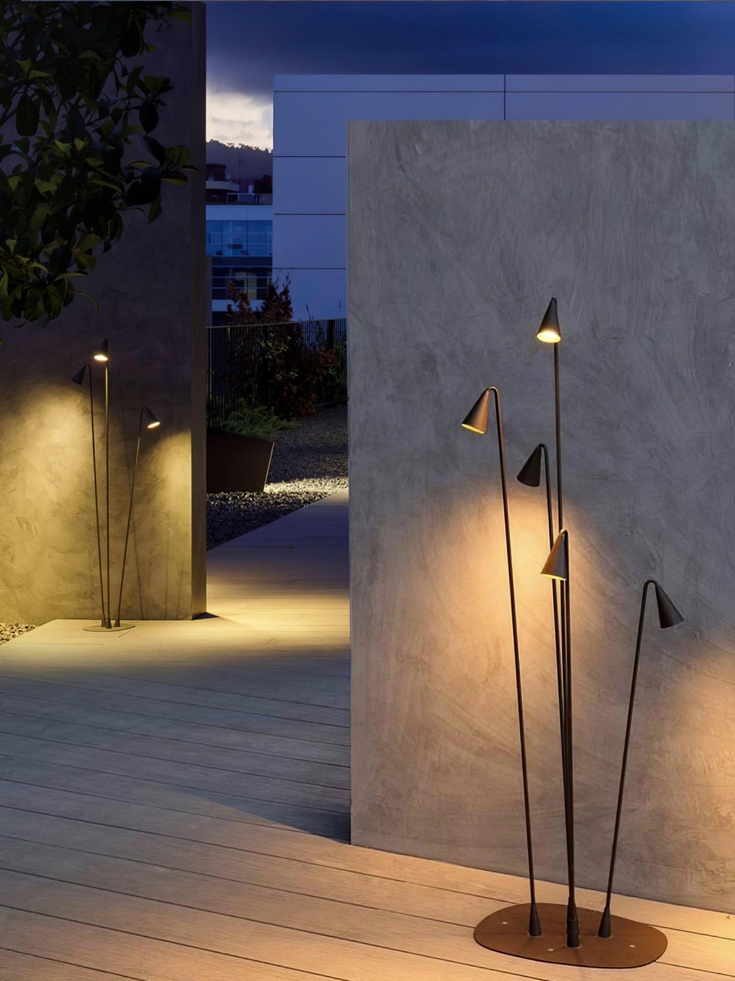Bellflower Outdoor Floor Lamp - LED Waterproof Garden Light