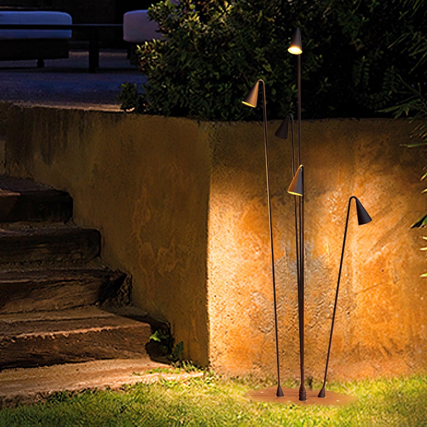 Bellflower Outdoor Floor Lamp - LED Waterproof Garden Light