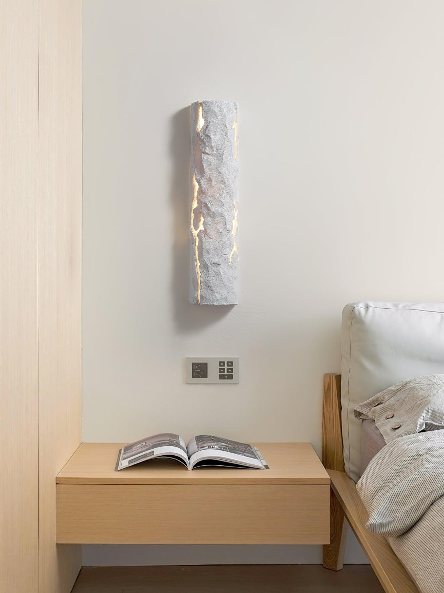 Broken Bark Wall Light LED Indoor Rustic Fixture