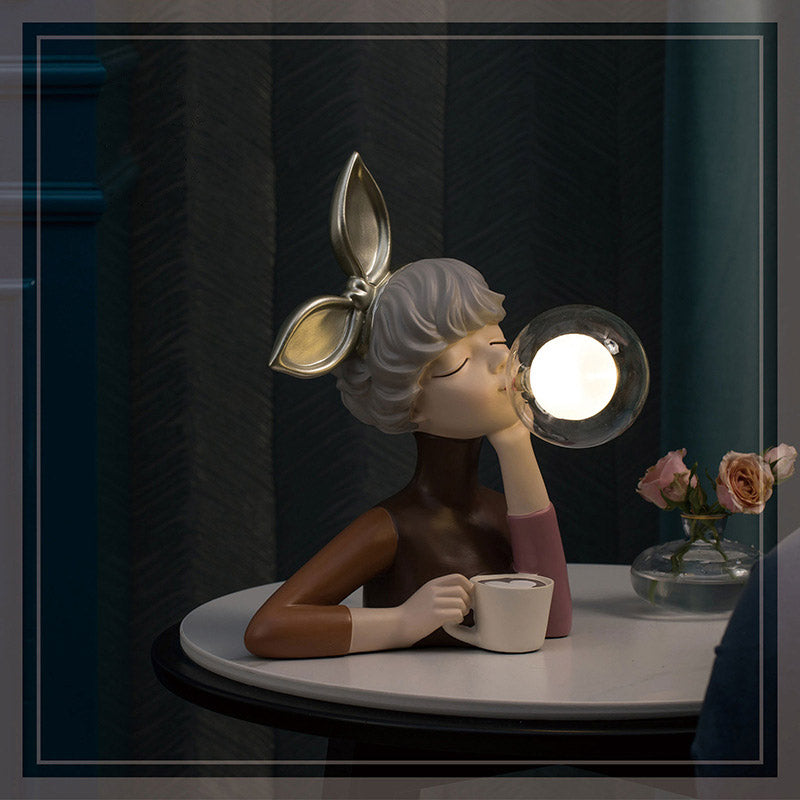 Dekoratives Ambientelicht Bubble Girl LED Night Light