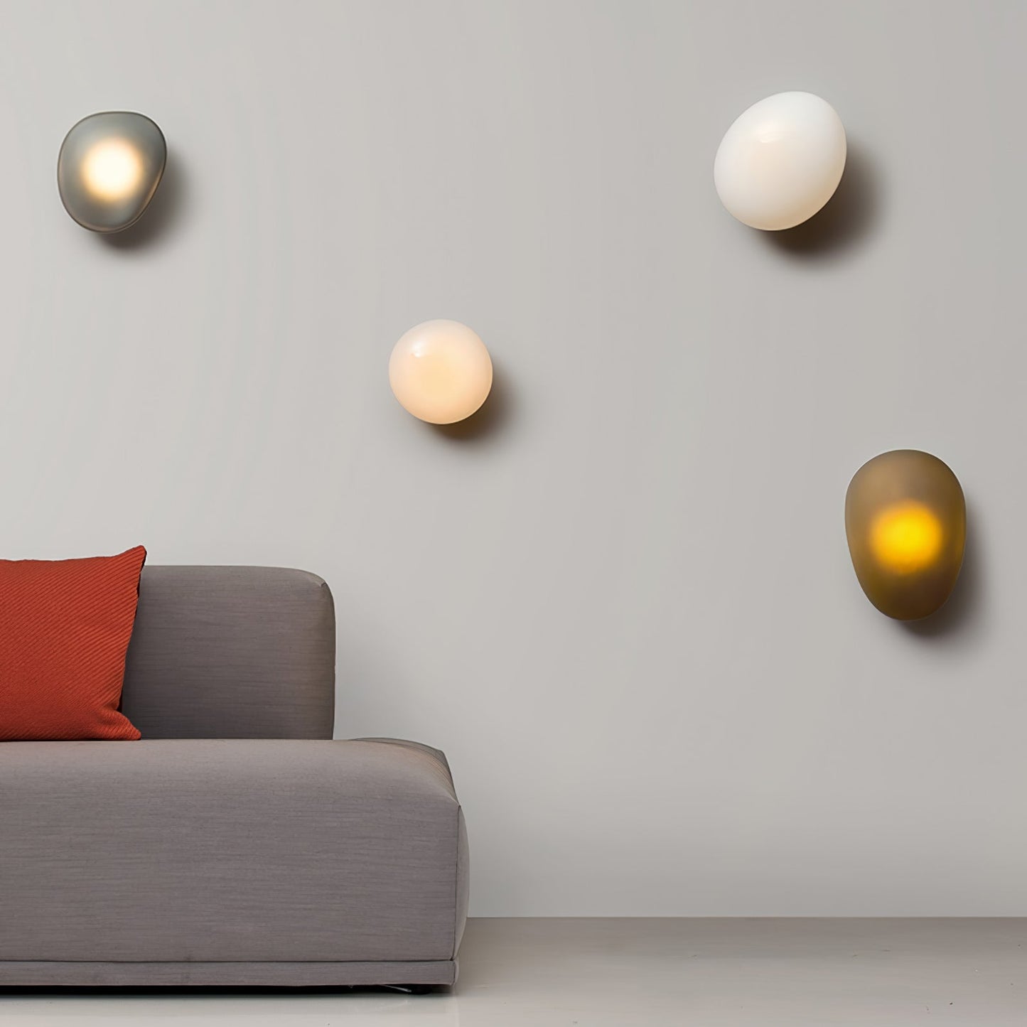 Bubble Glass Wall Lamp with Dimmable LED - Indoor Lighting
