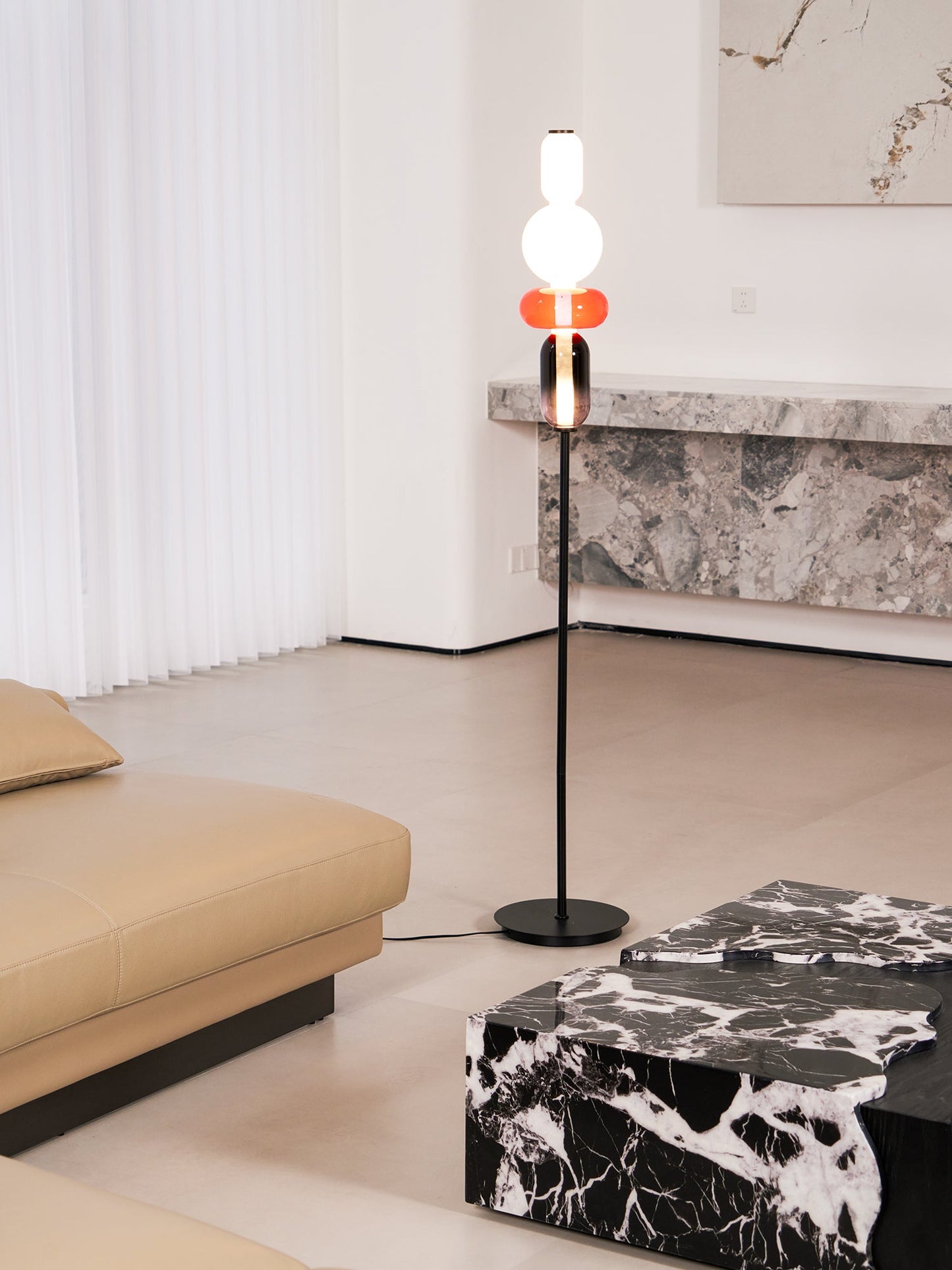 Candied Glass Floor Light with Integrated LED - Indoor Lamp