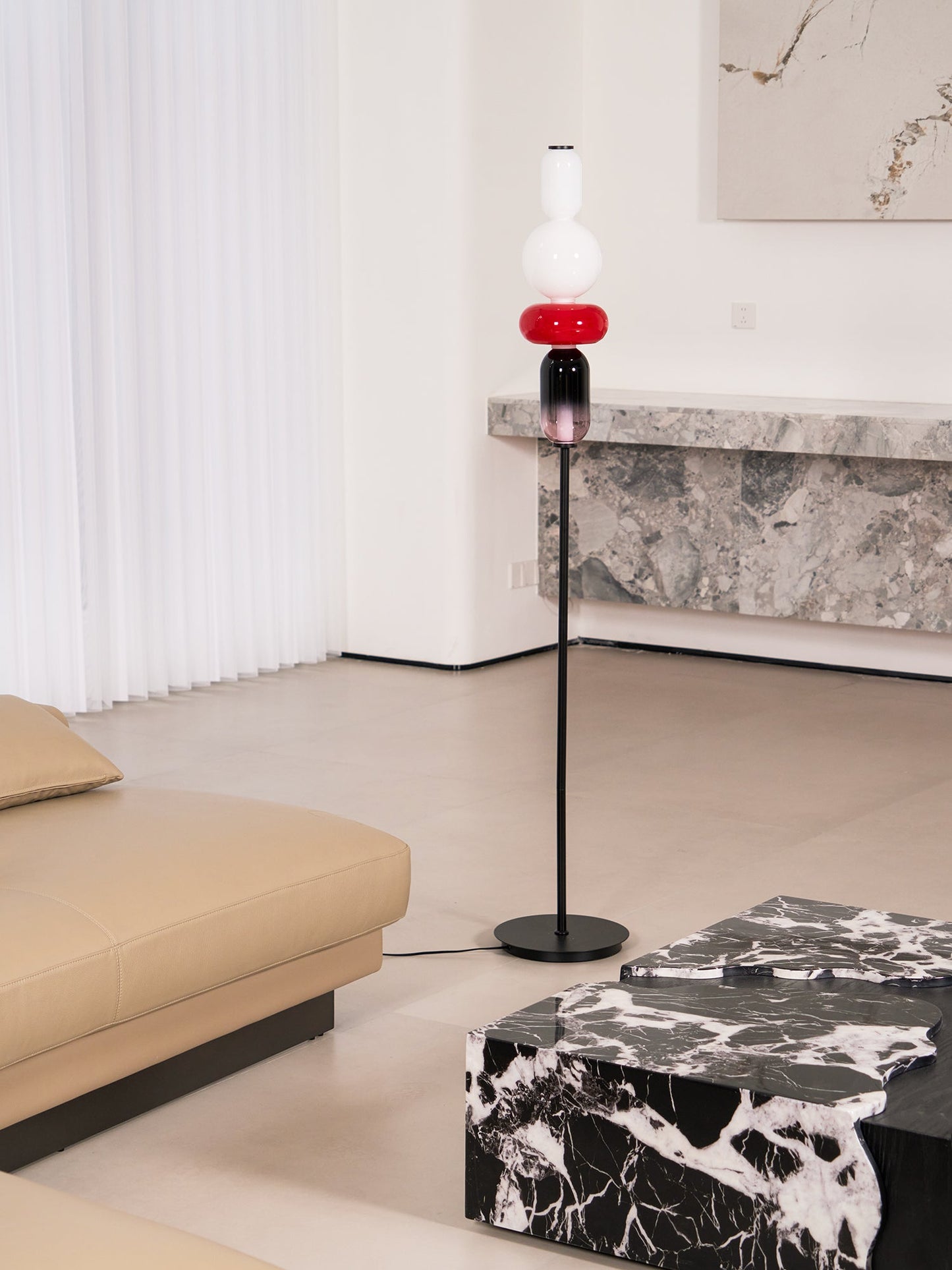 Candied Glass Floor Light with Integrated LED - Indoor Lamp
