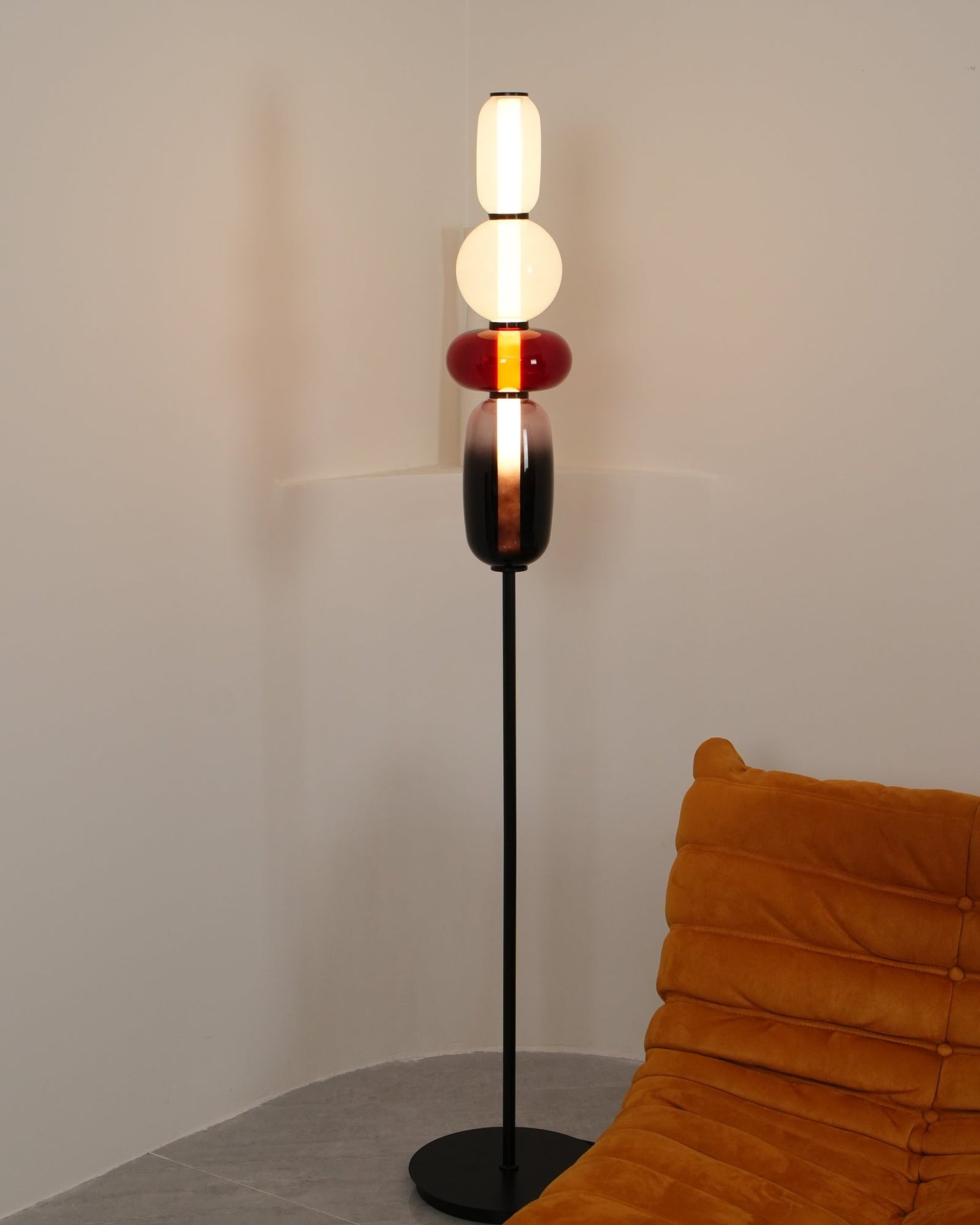 Candied Glass Floor Light with Integrated LED - Indoor Lamp