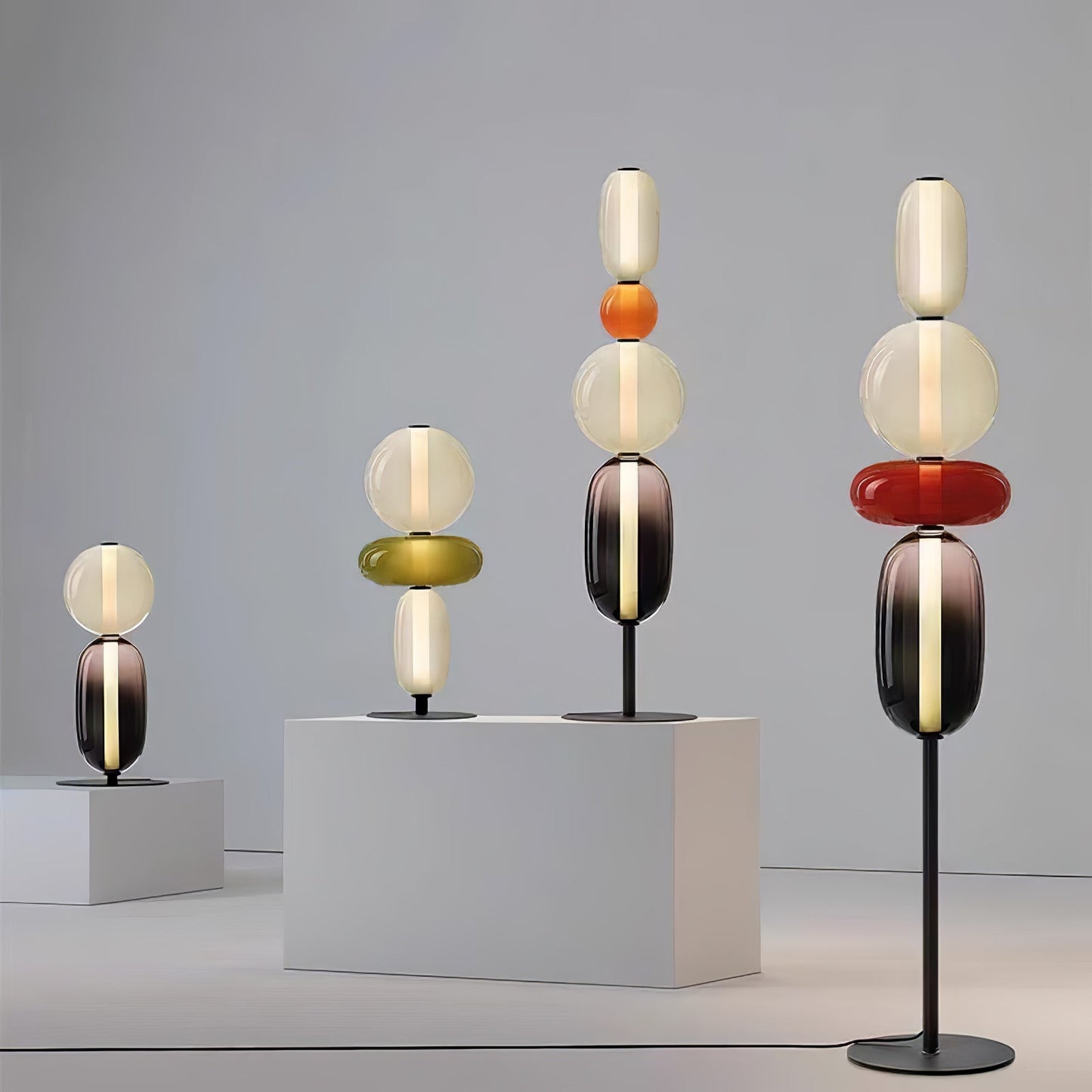 Candied Glass Floor Light with Integrated LED - Indoor Lamp