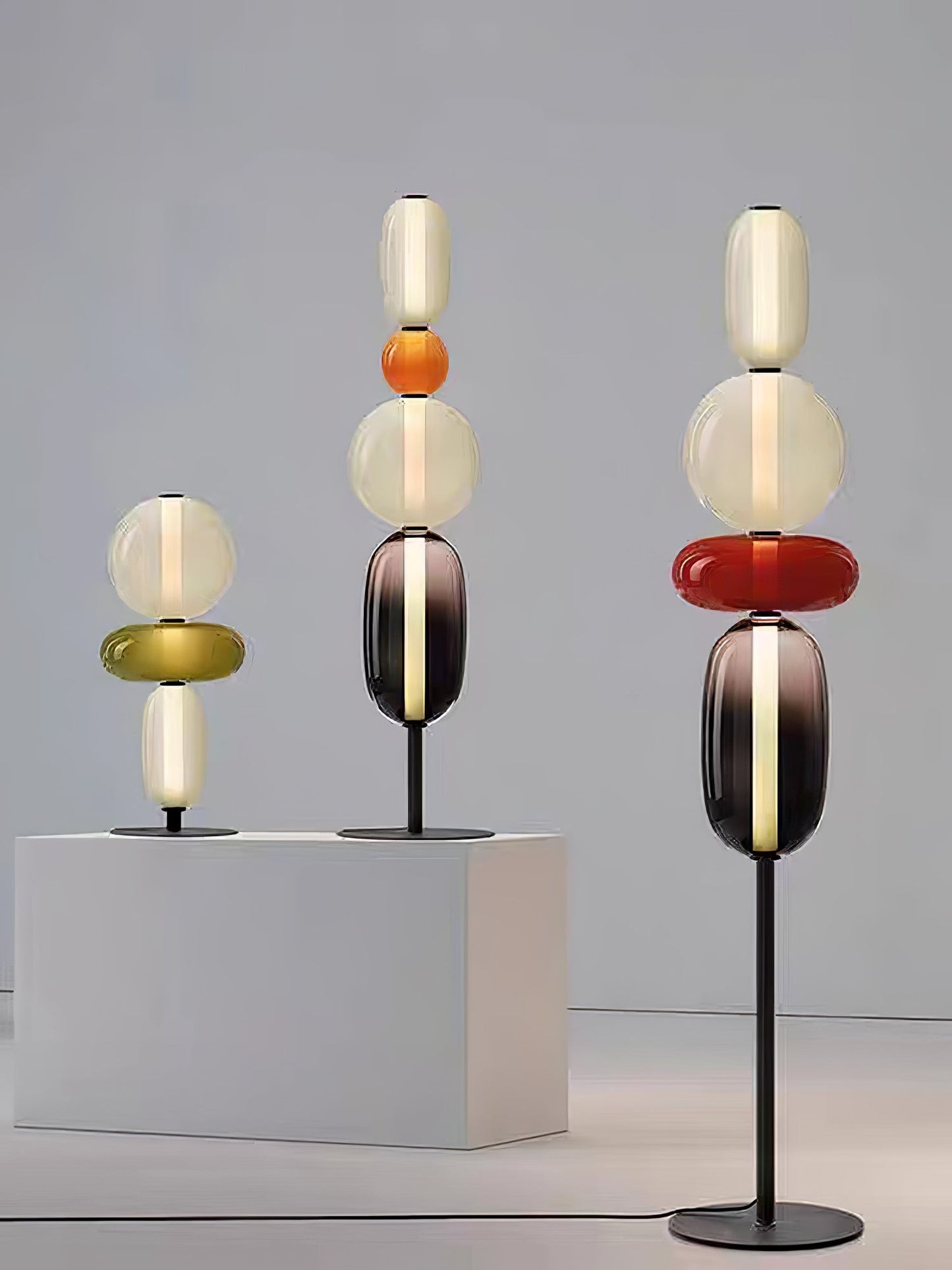 Candied Glass Floor Light with Integrated LED - Indoor Lamp