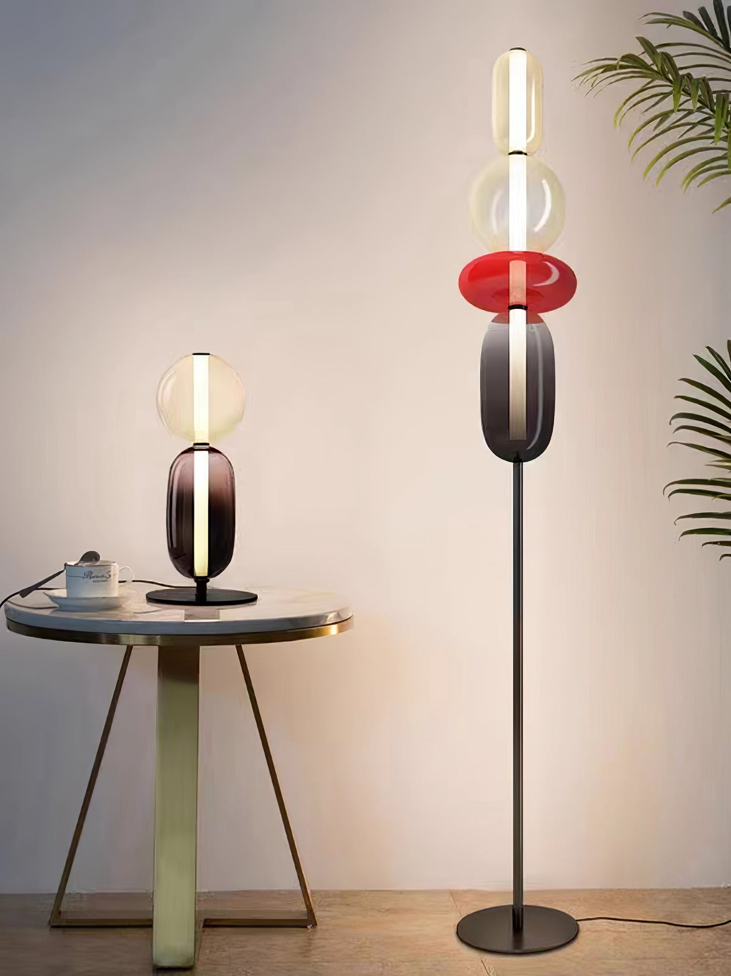 Candied Glass Floor Light with Integrated LED - Indoor Lamp