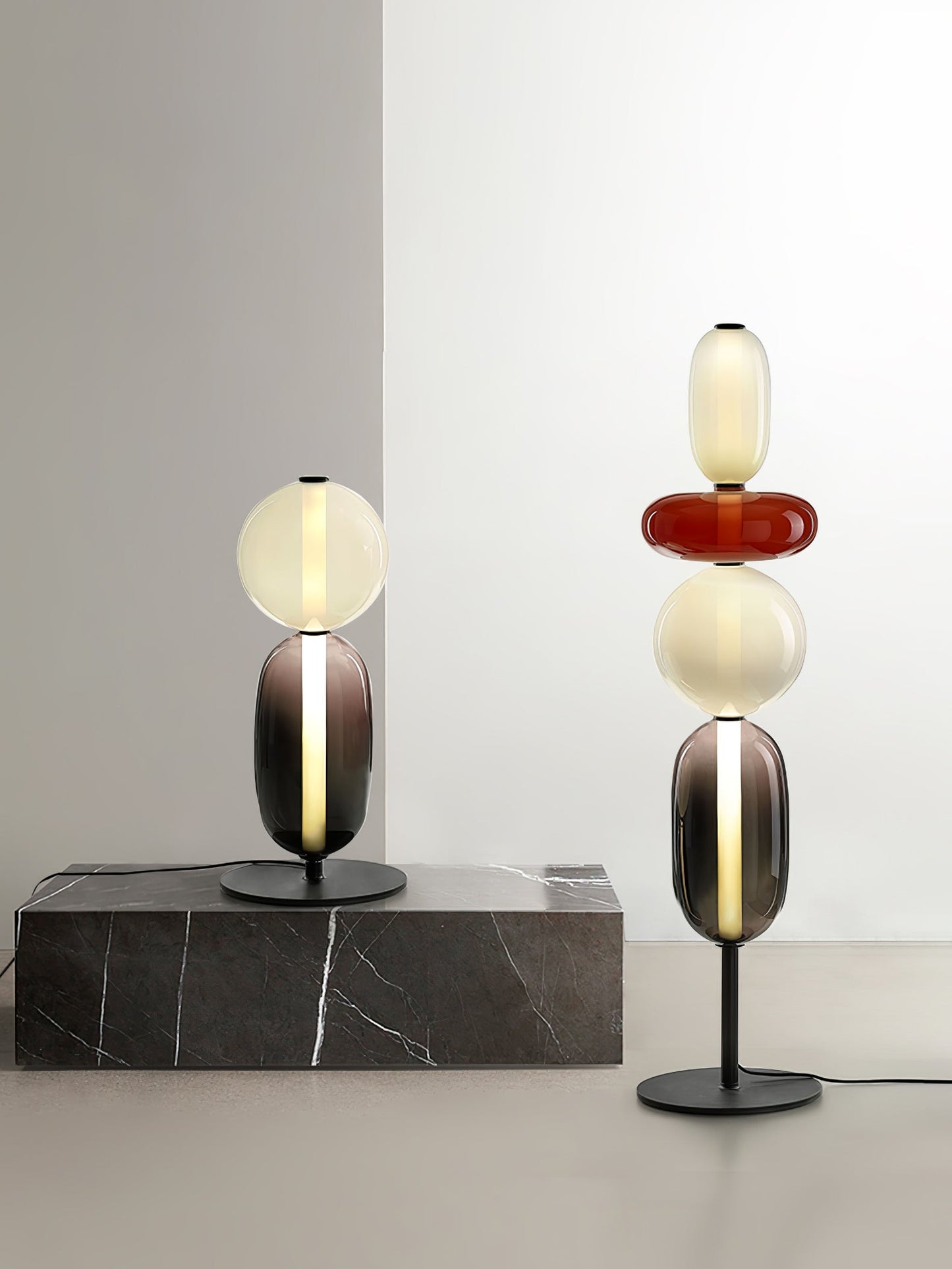 Candied Glass Floor Light with Integrated LED - Indoor Lamp