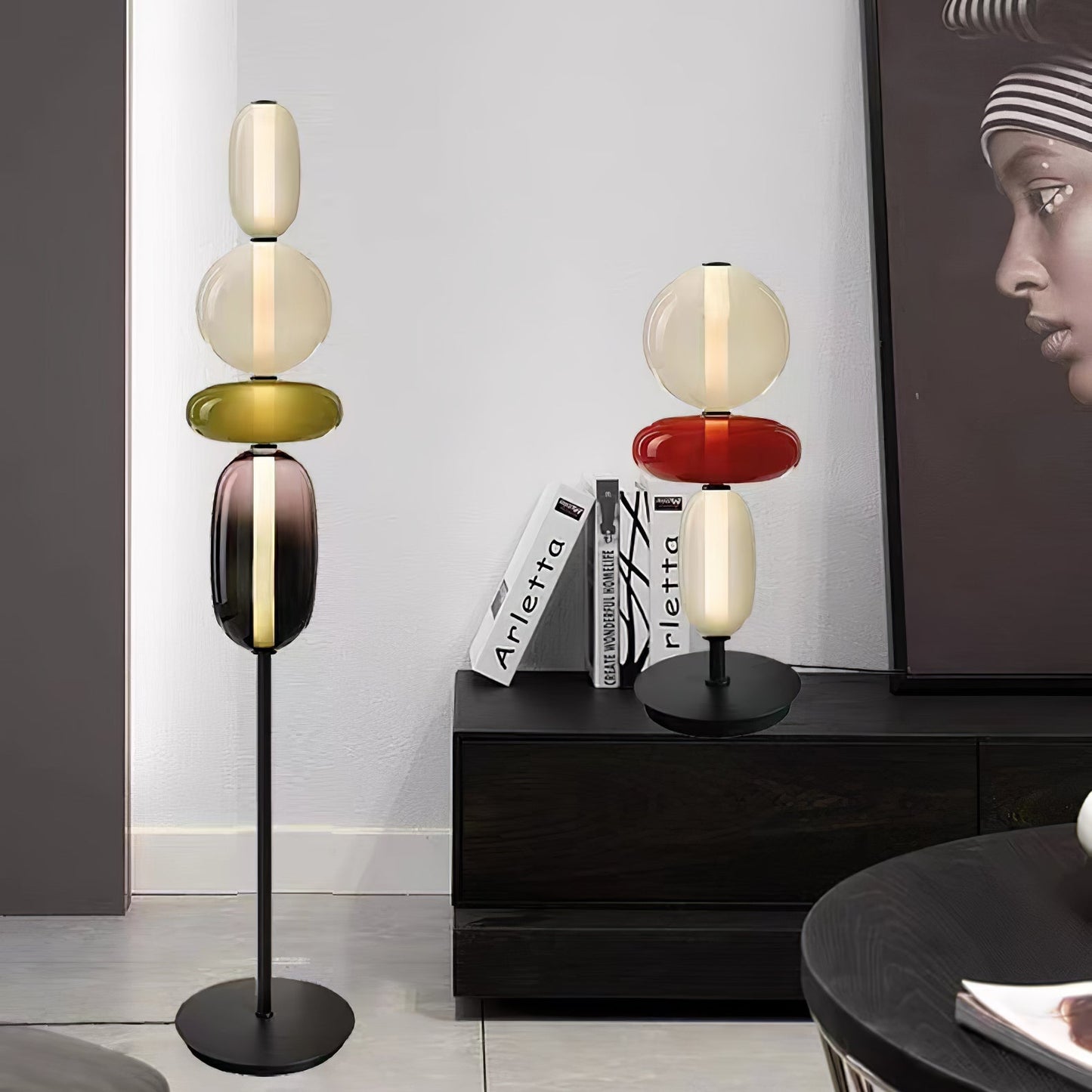 Candied Glass Floor Light with Integrated LED - Indoor Lamp