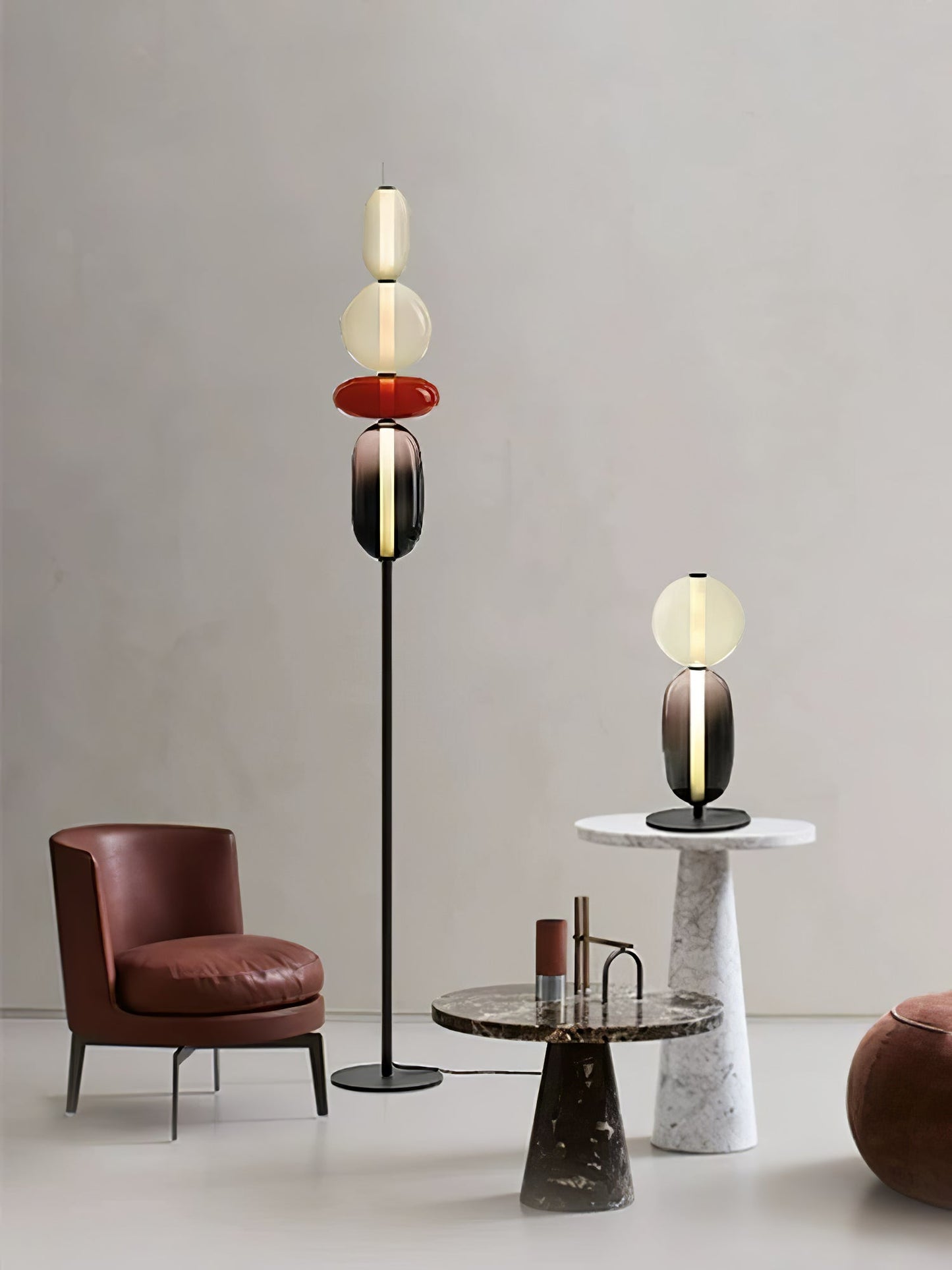 Candied Glass Floor Light with Integrated LED - Indoor Lamp