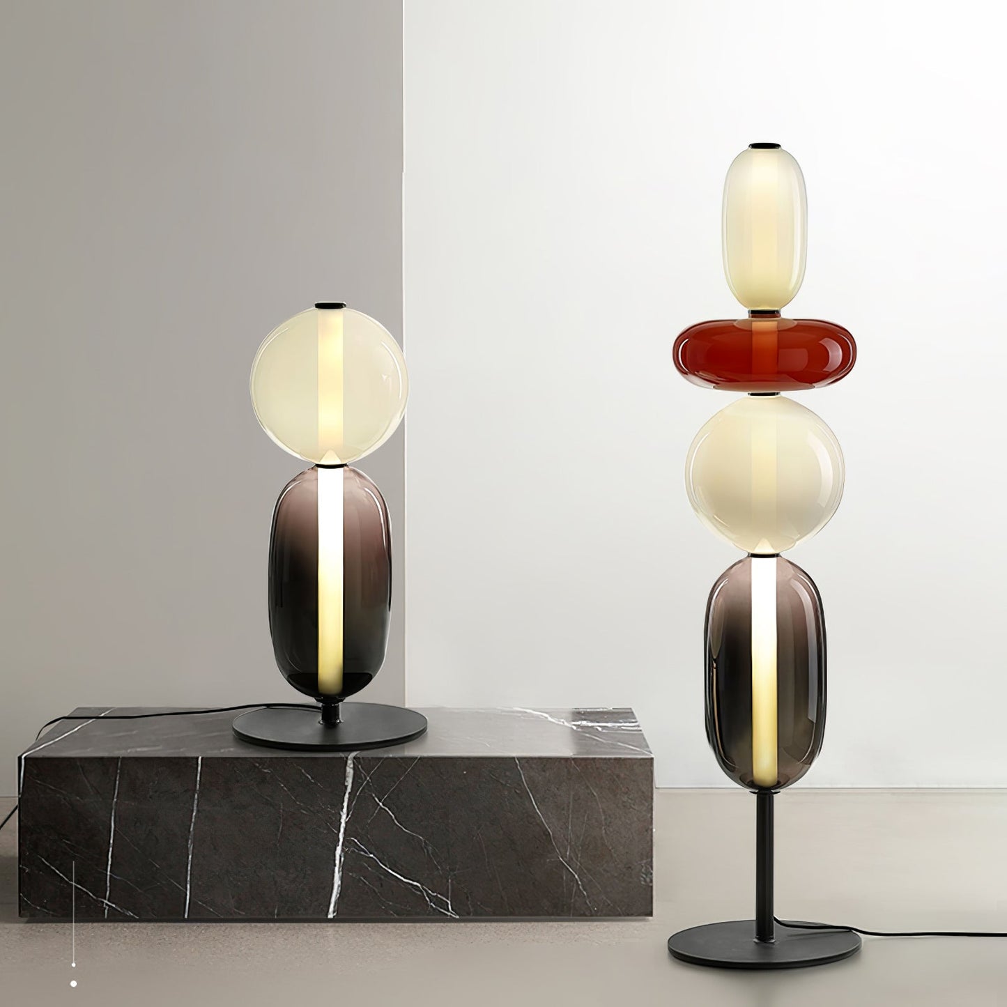 Candied Glass Floor Light with Integrated LED - Indoor Lamp
