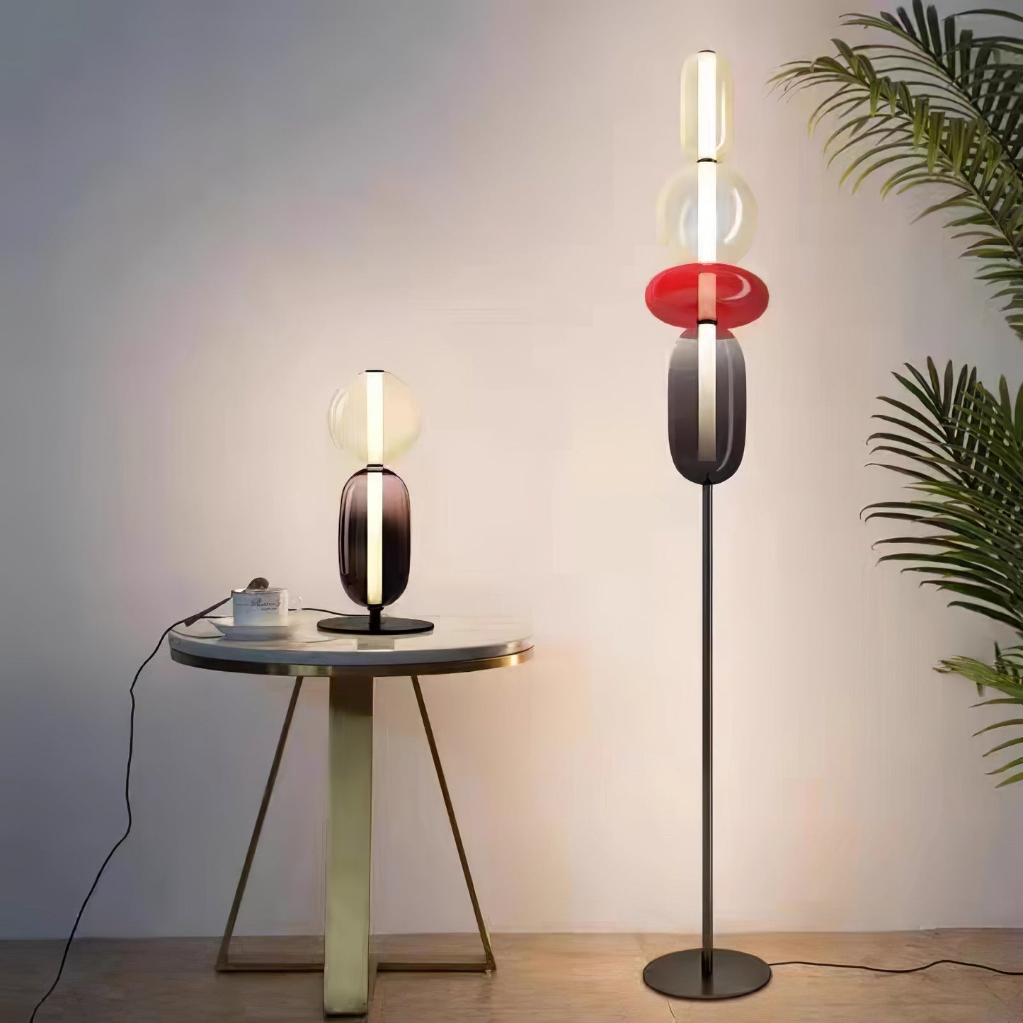 Candied Glass Floor Light with Integrated LED - Indoor Lamp