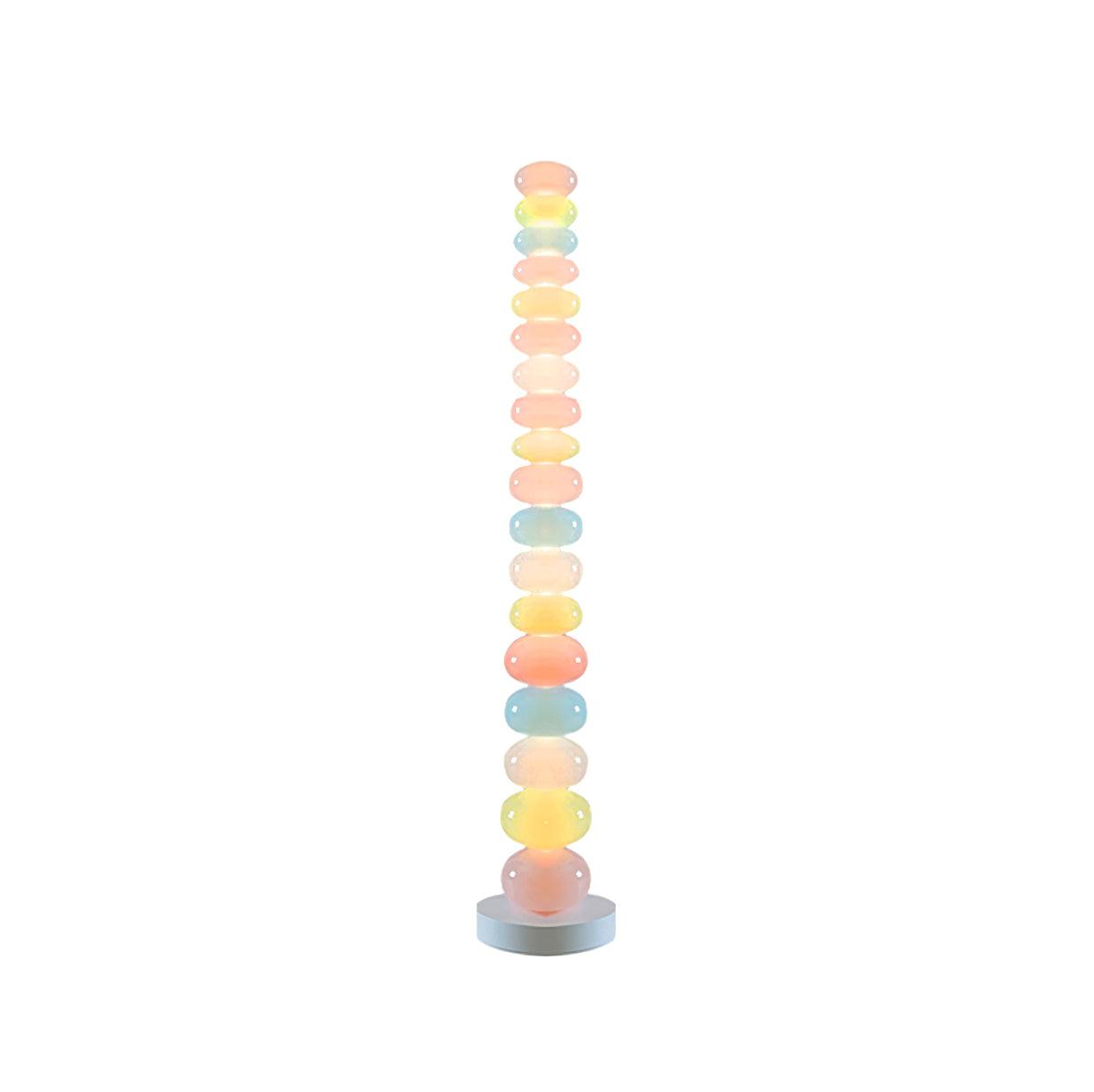 Candy Floor Lamp with Multicolor Glass and LED Light