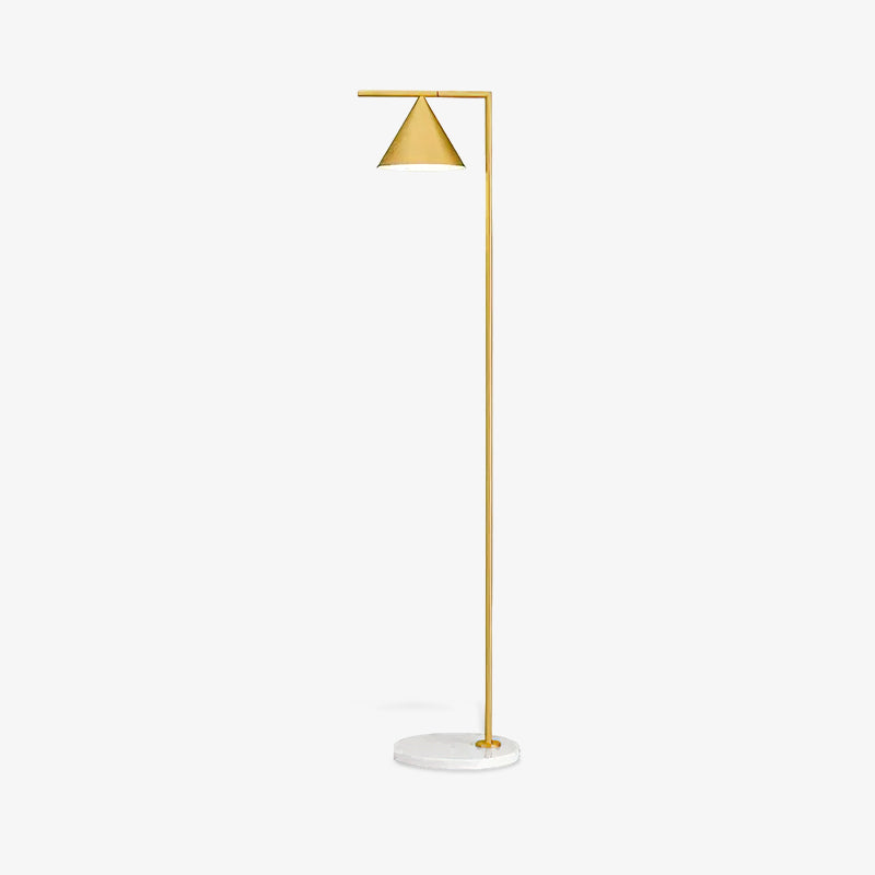 Captain Flint Floor Lamp with Marble Base and LED Light